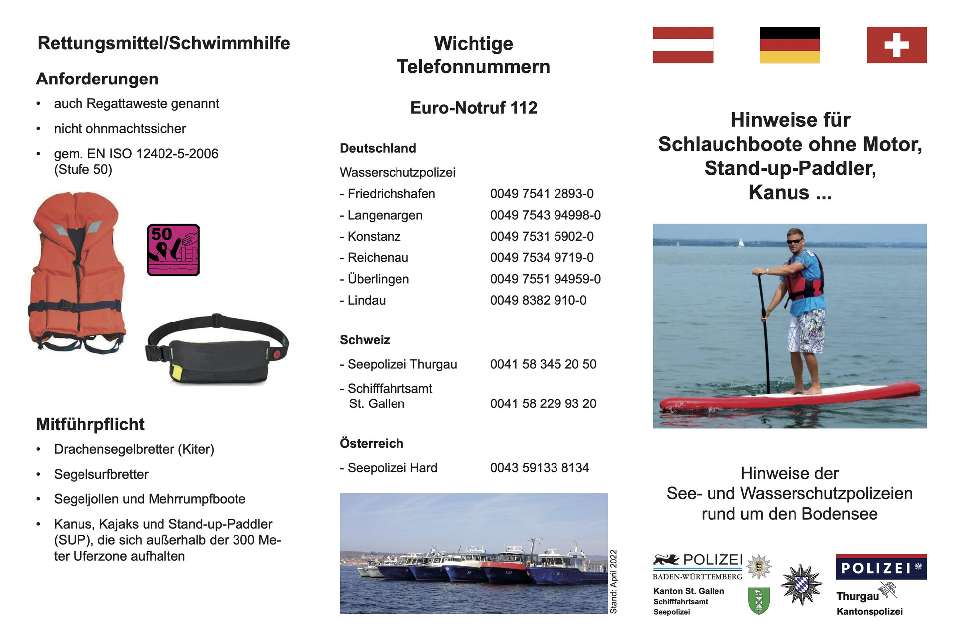 SUP Regeln die Paddler / Stand Up Paddling Bodensee / SUP Bodensee