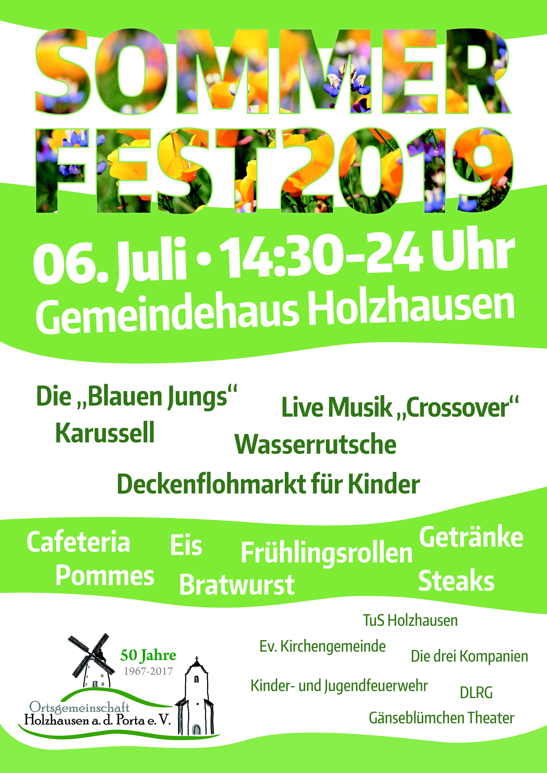 Plakat Vorlage Sommerfest Plakat : "Sommerfest -" Stockfotos und
