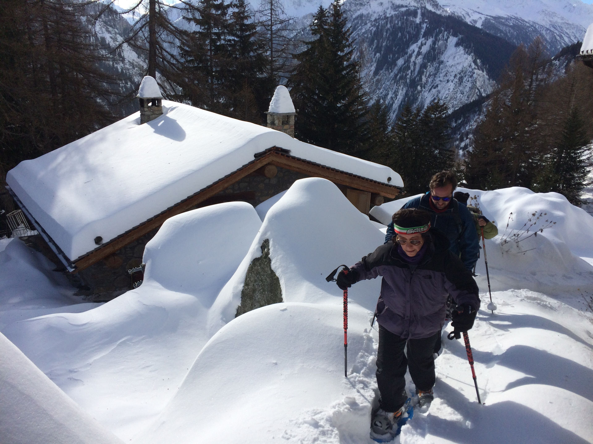 Ciaspolata rifugi - Guidemontblanc, Monte Bianco, Sciare a Courmayeur 