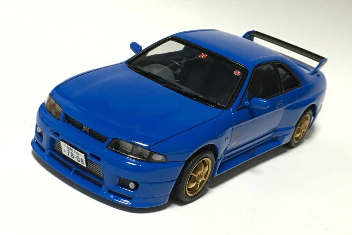 【完成品】プラモデル スカイライン GT-R 33 ニスモ フジミ 1/24 ID157 スカイラインGT－R NISMO シャンパンシルバーR33
