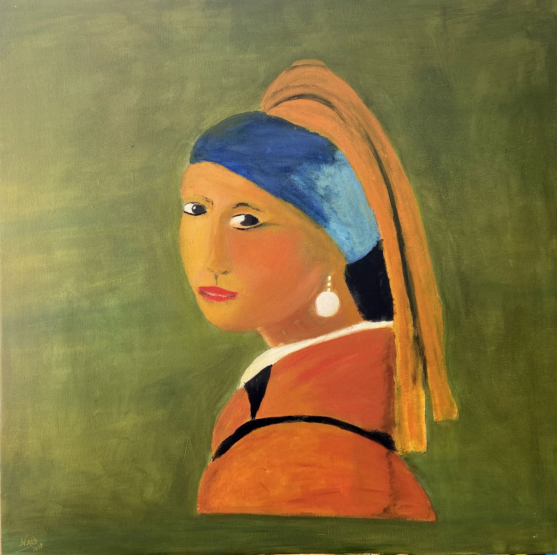Girl with Pearl Earring Amaranth Viswanath Künstler