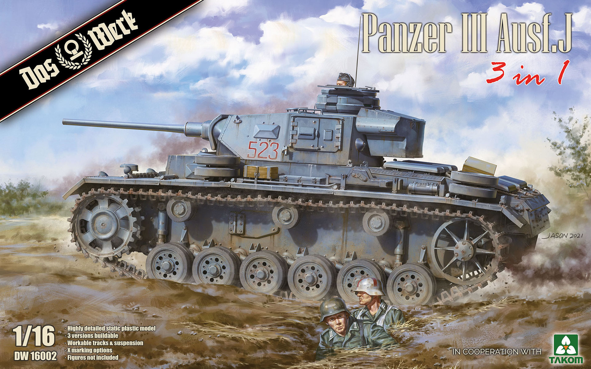 Panzer III Ausf. J (3 in 1) - Das Werk Scale Models
