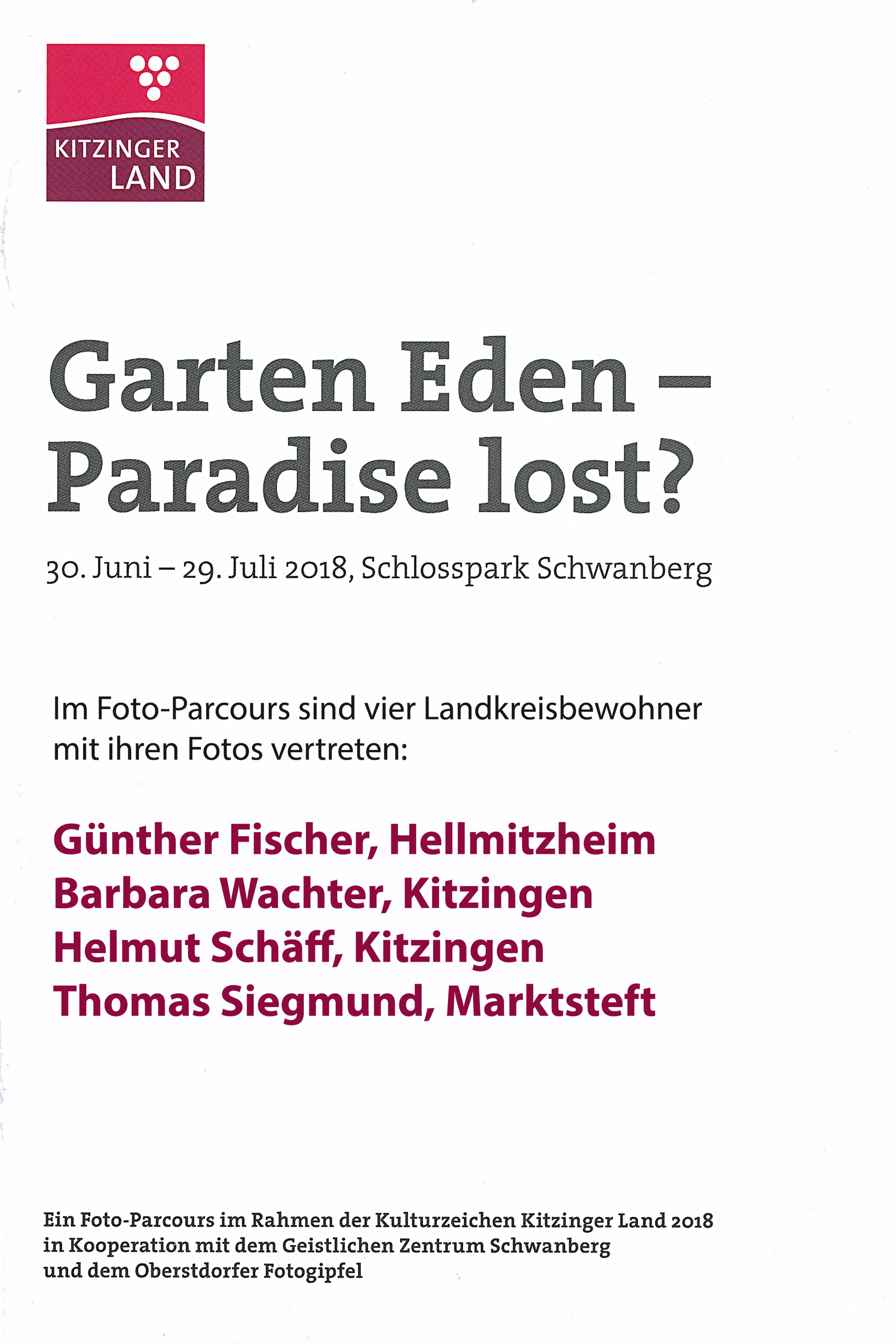 Fotoparcours Garten Eden Paradise Lost Helmut S Fotoseite