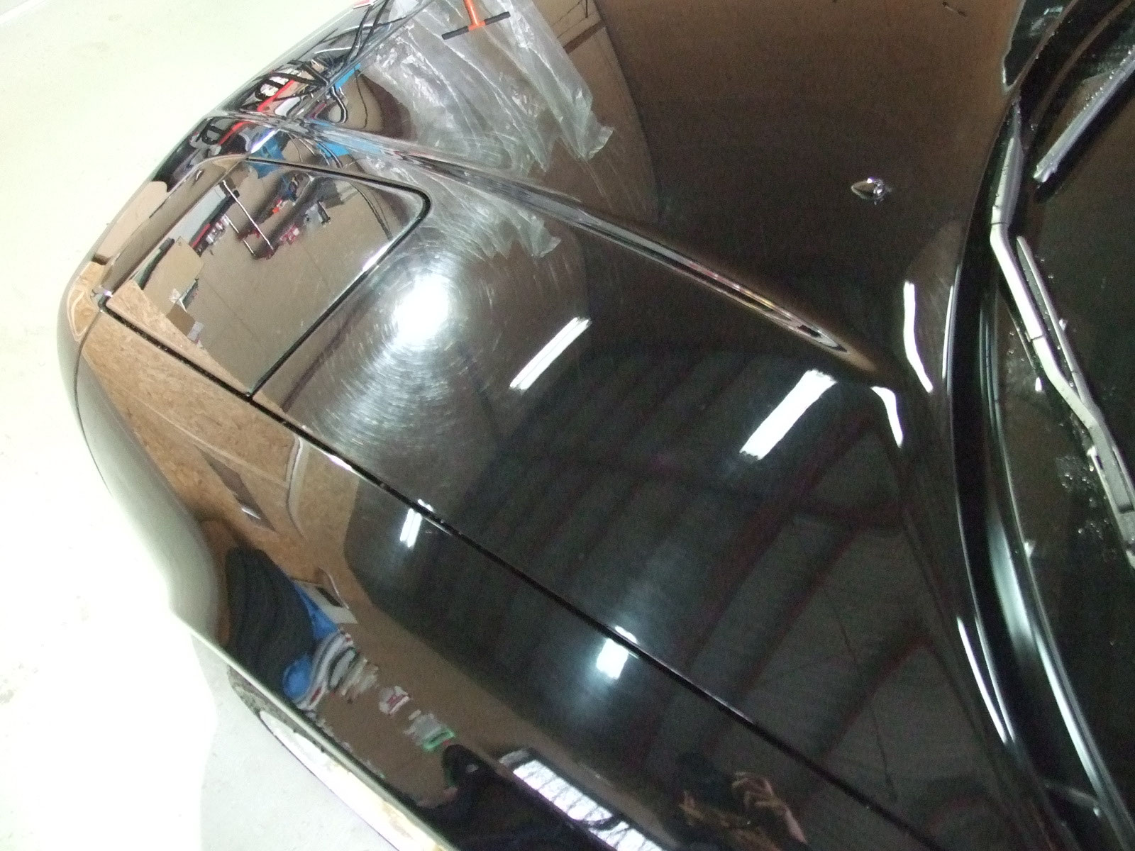 車の洗車キズを磨く前