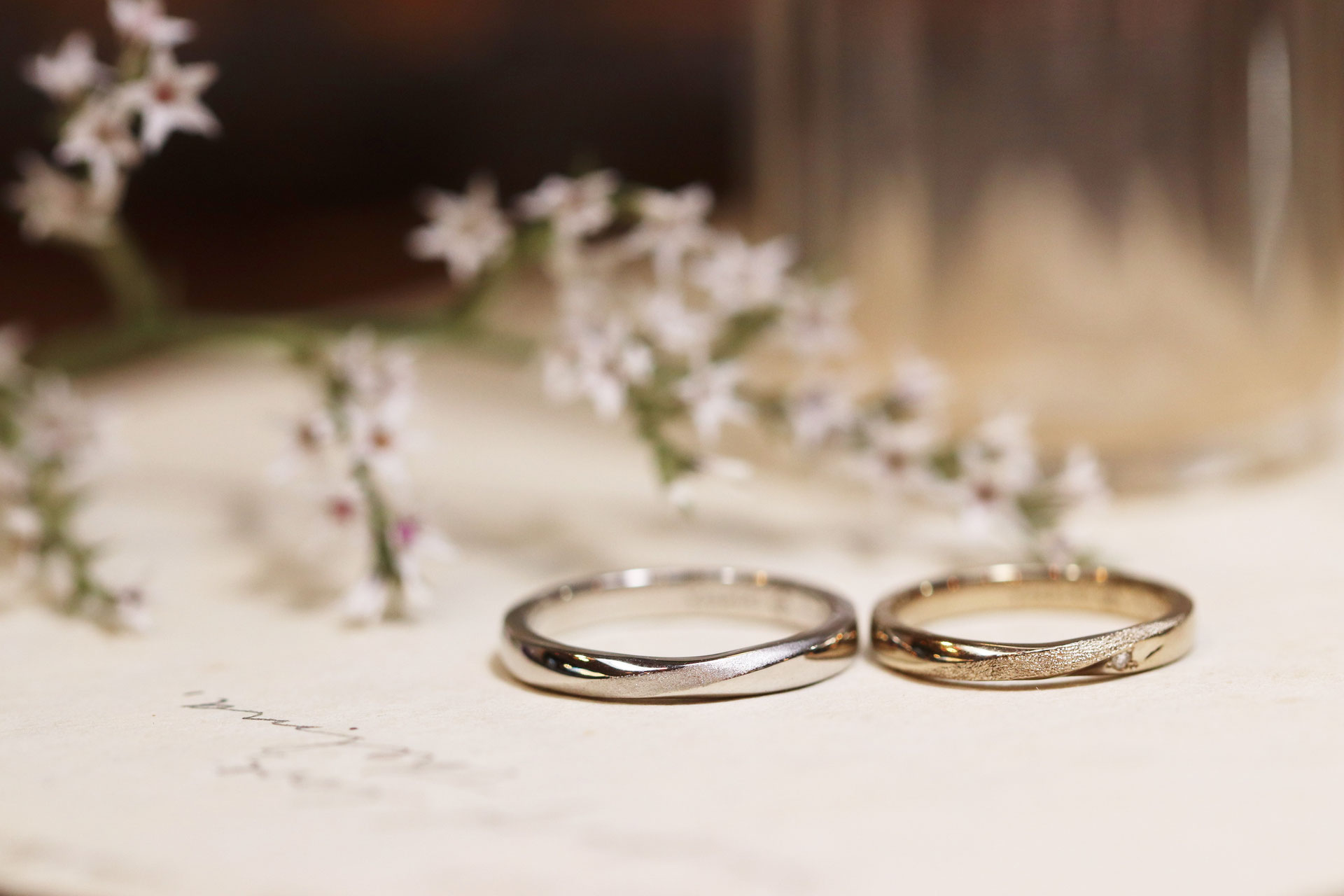 うさぎの結婚指輪 - 京都|東京|大阪|神戸|手作り結婚指輪・婚約指輪・リフォーム・メモリアル(遺骨ジュエリー)・修理・オーダーメイドジュエリー