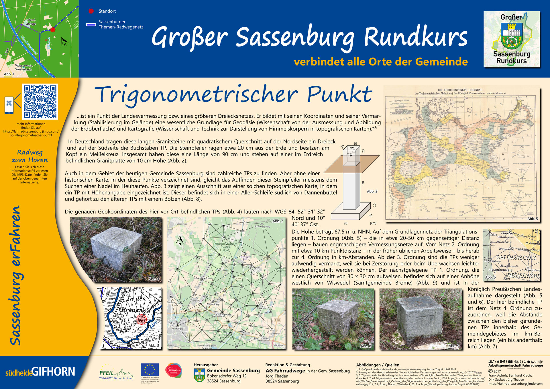 Trigonometrischer Punkt - Themenrouten in Sassenburg