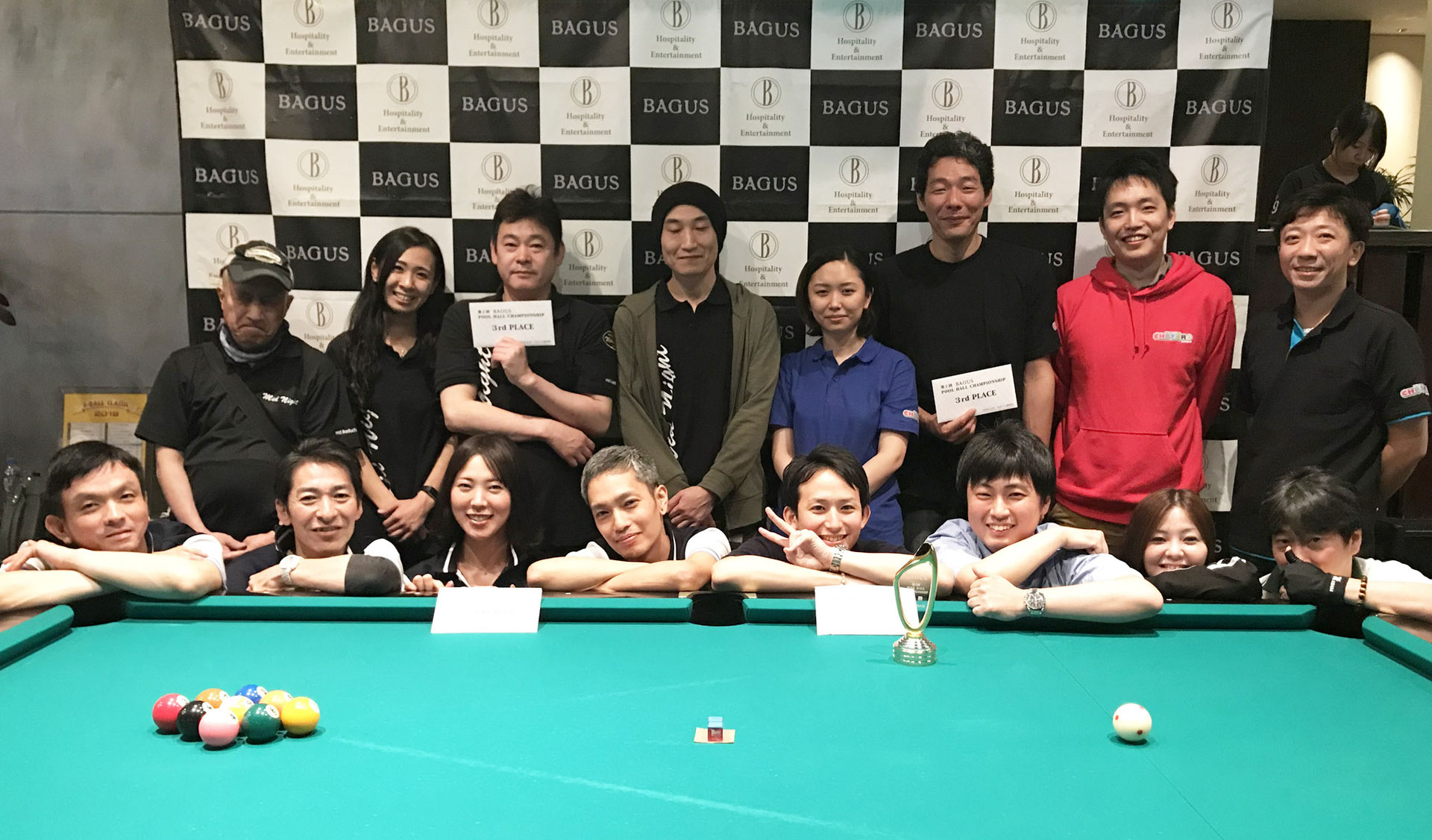 bd アシベ チームが2018王者に 第2回 pool hall championship ビリヤードデイズ