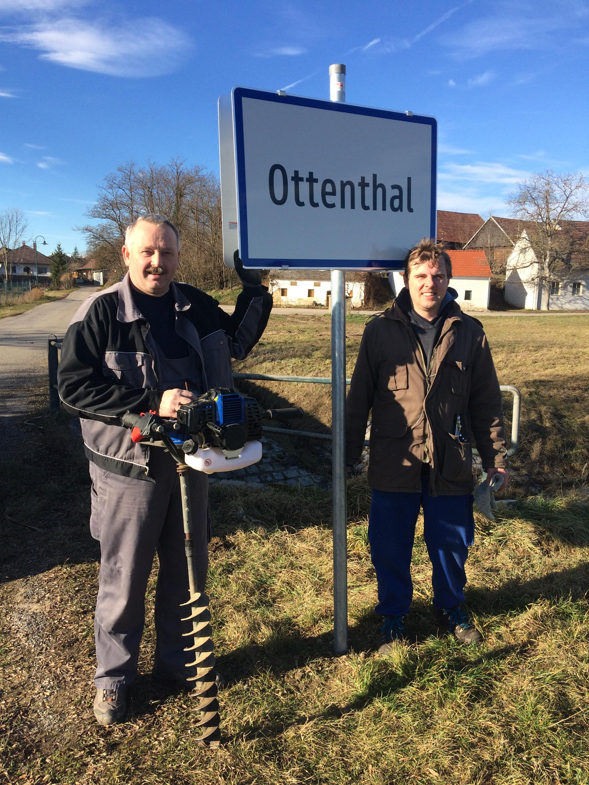 Ortstafel in OTTENTHAL versetzt ÖVP Großriedenthal