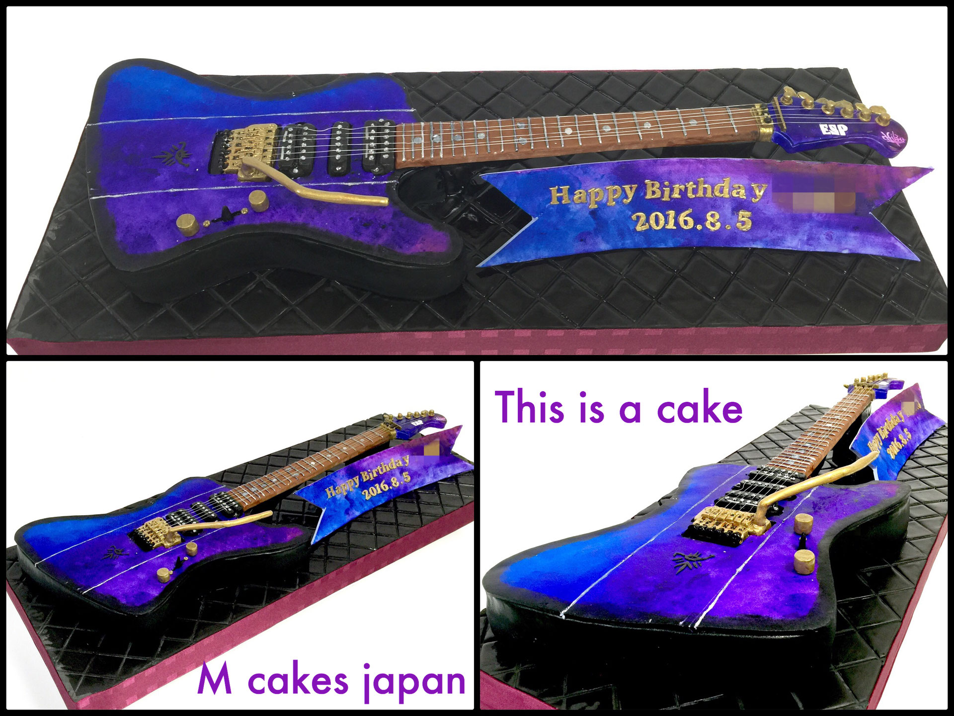ギターリストさんへプレゼントケーキ M Cakes エムケーキ