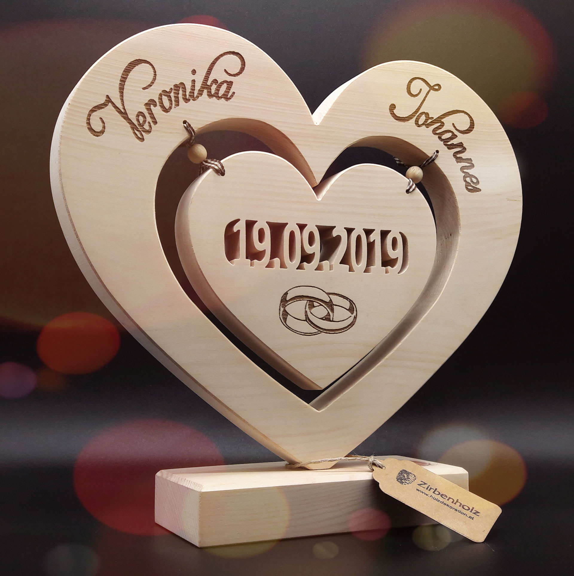 Geschenke und Geschenkideen - Hochzeitsgeschenke aus Holz