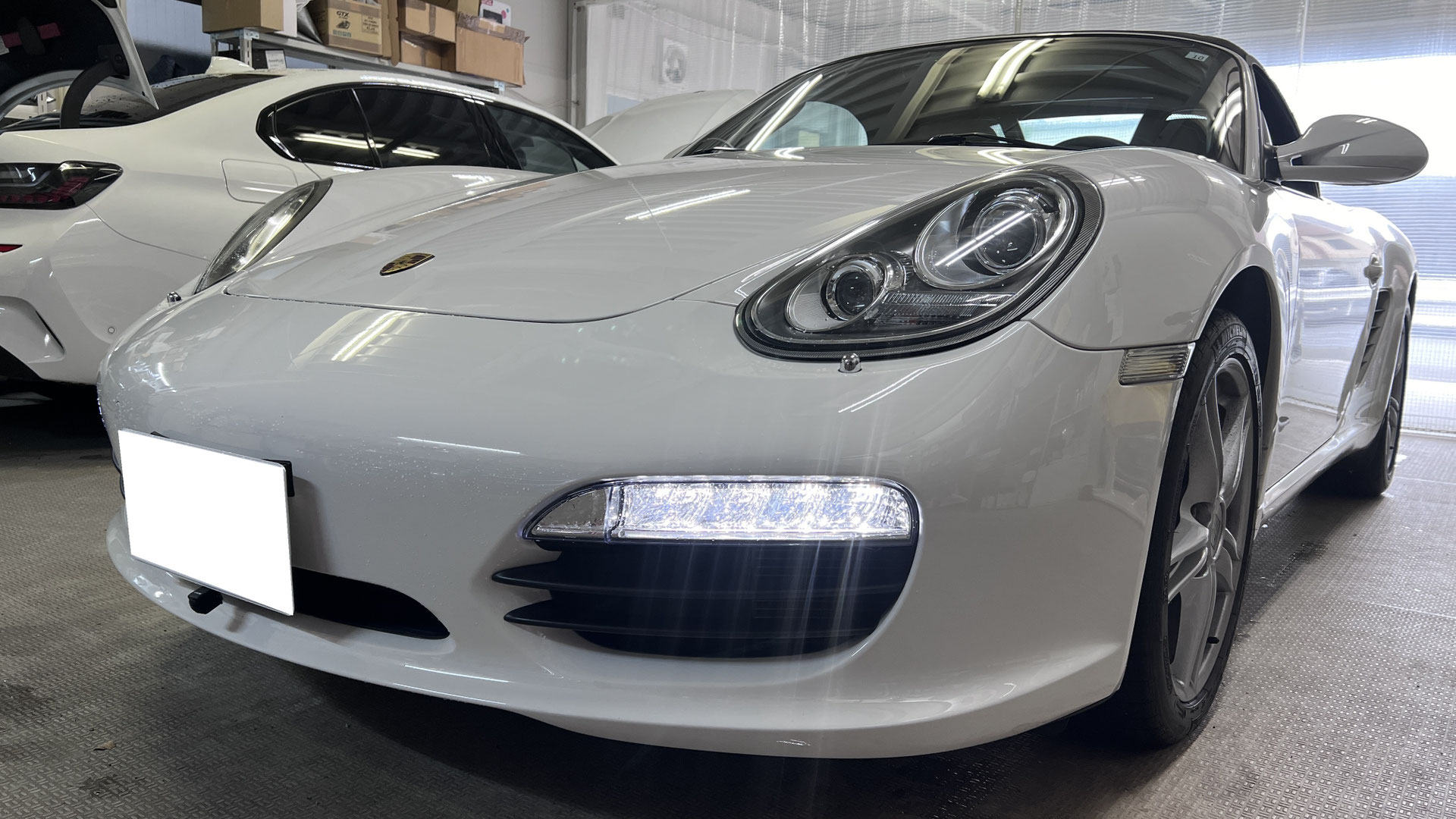 ポルシェ　ボクスター 987 で使用 ポルシェ 987 ボクスター / S 前期 987.1 サイド スカート