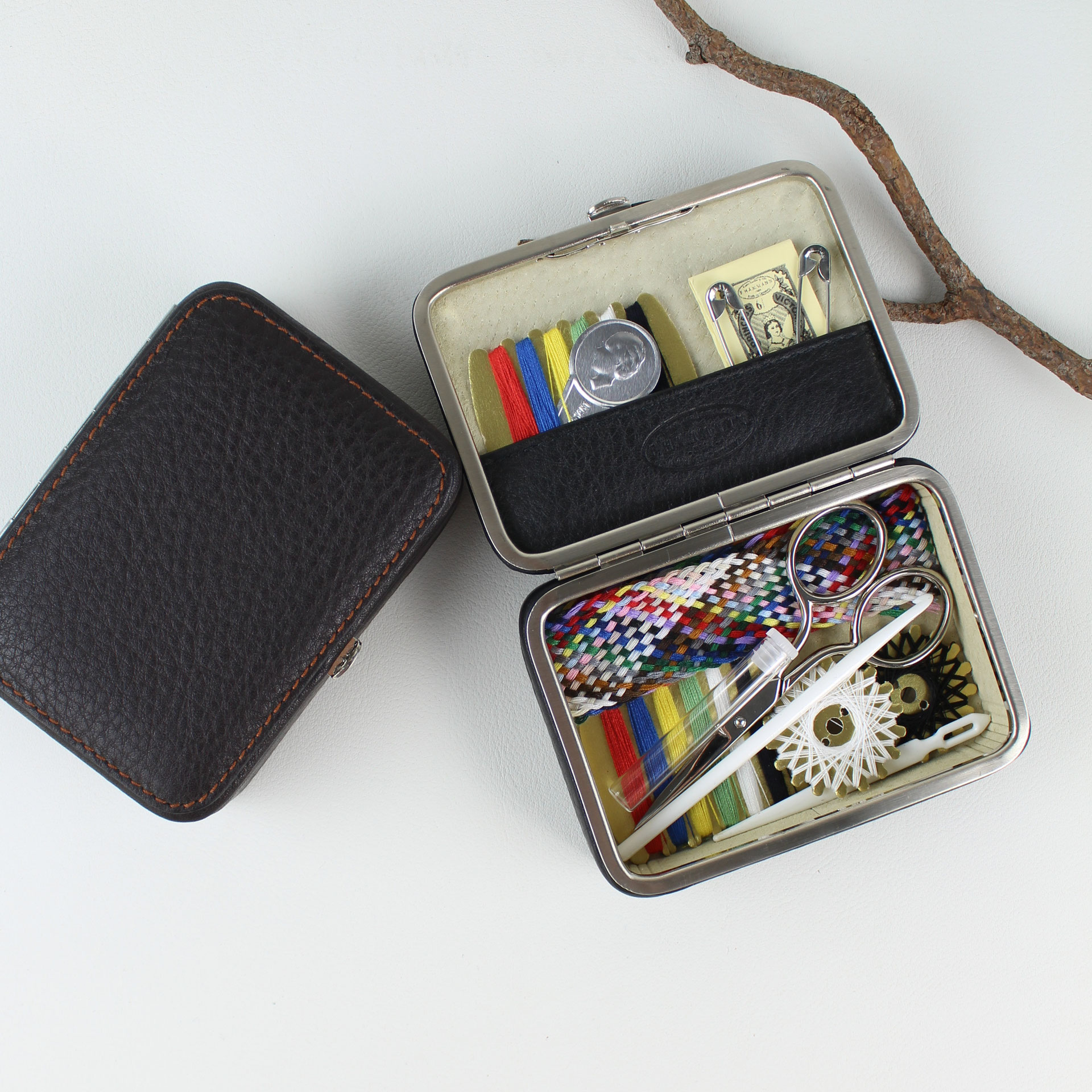 Nähetui handgefertigt - Sewing Box handmade - F. HAMMANN