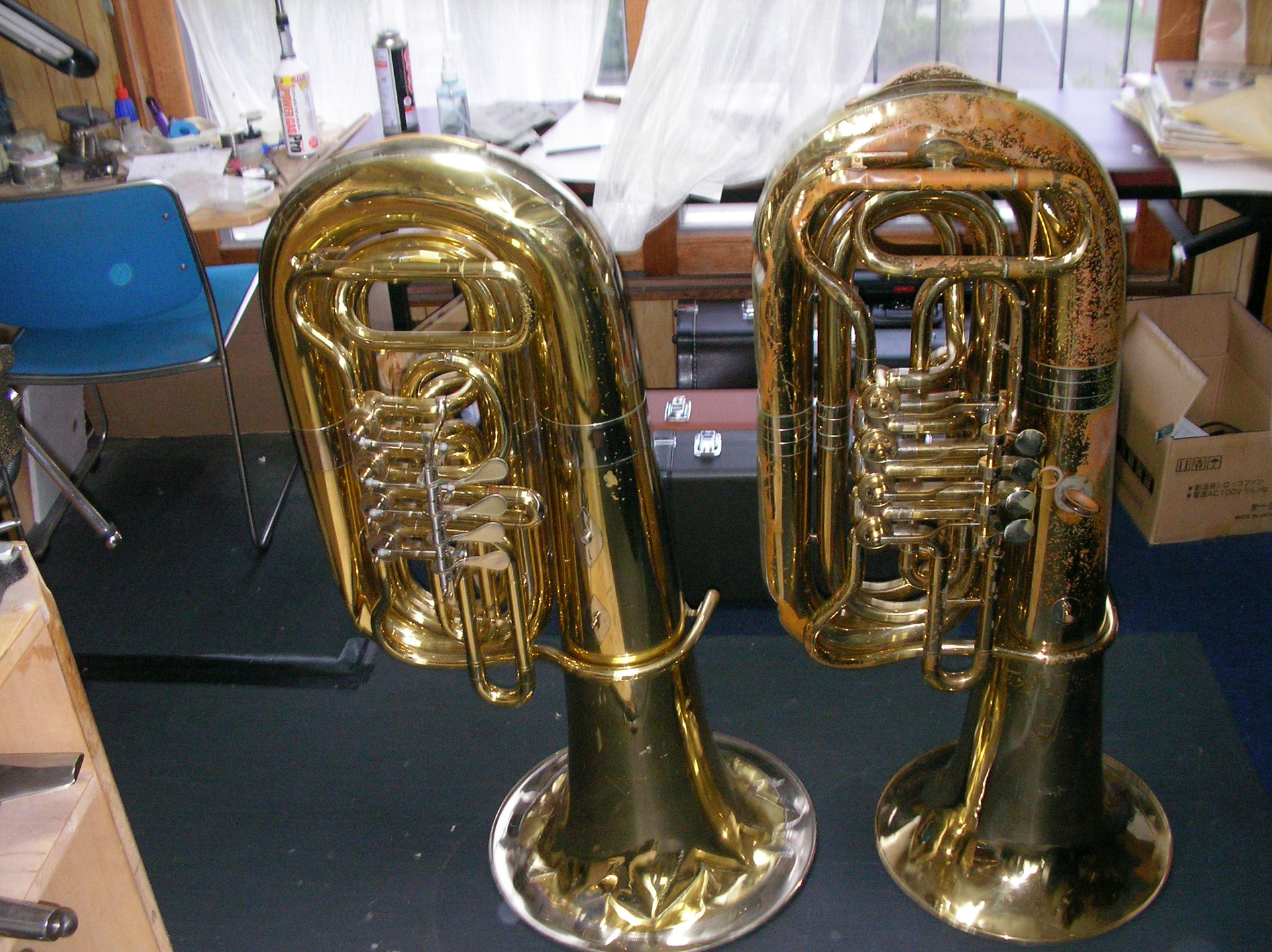 Miraphone-Amati チューバ ベル移植修理 - 管楽器修理工房 Miraphone-Amati チューバ ベル移植修理 - 管楽器修理工房