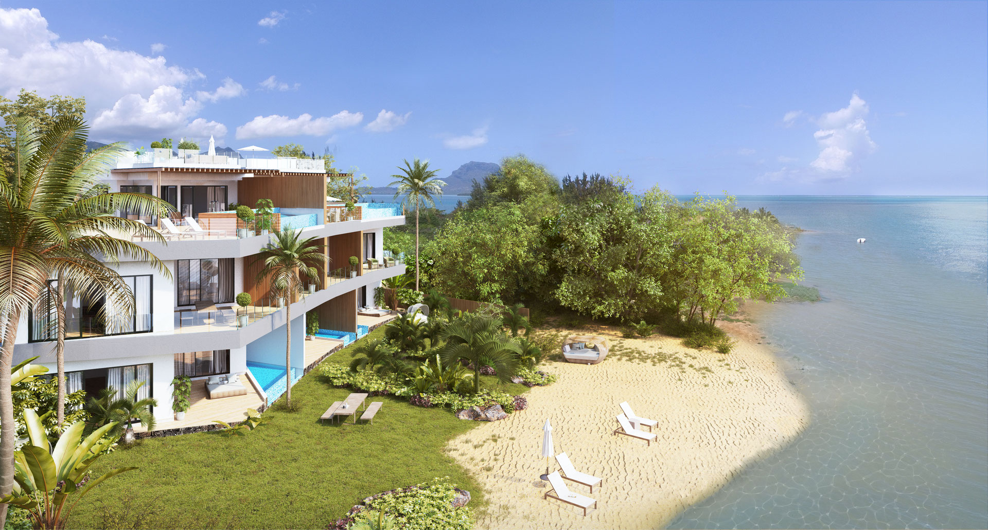 Pds Zilo Appartements De Luxe Vue Mer A Riviere Noire Vue Mer A L Ile Maurice Jinvesty Ile Maurice Patrimoine Immobilier Achat Et Vente De Maison Villa Et Appartement Hotels A