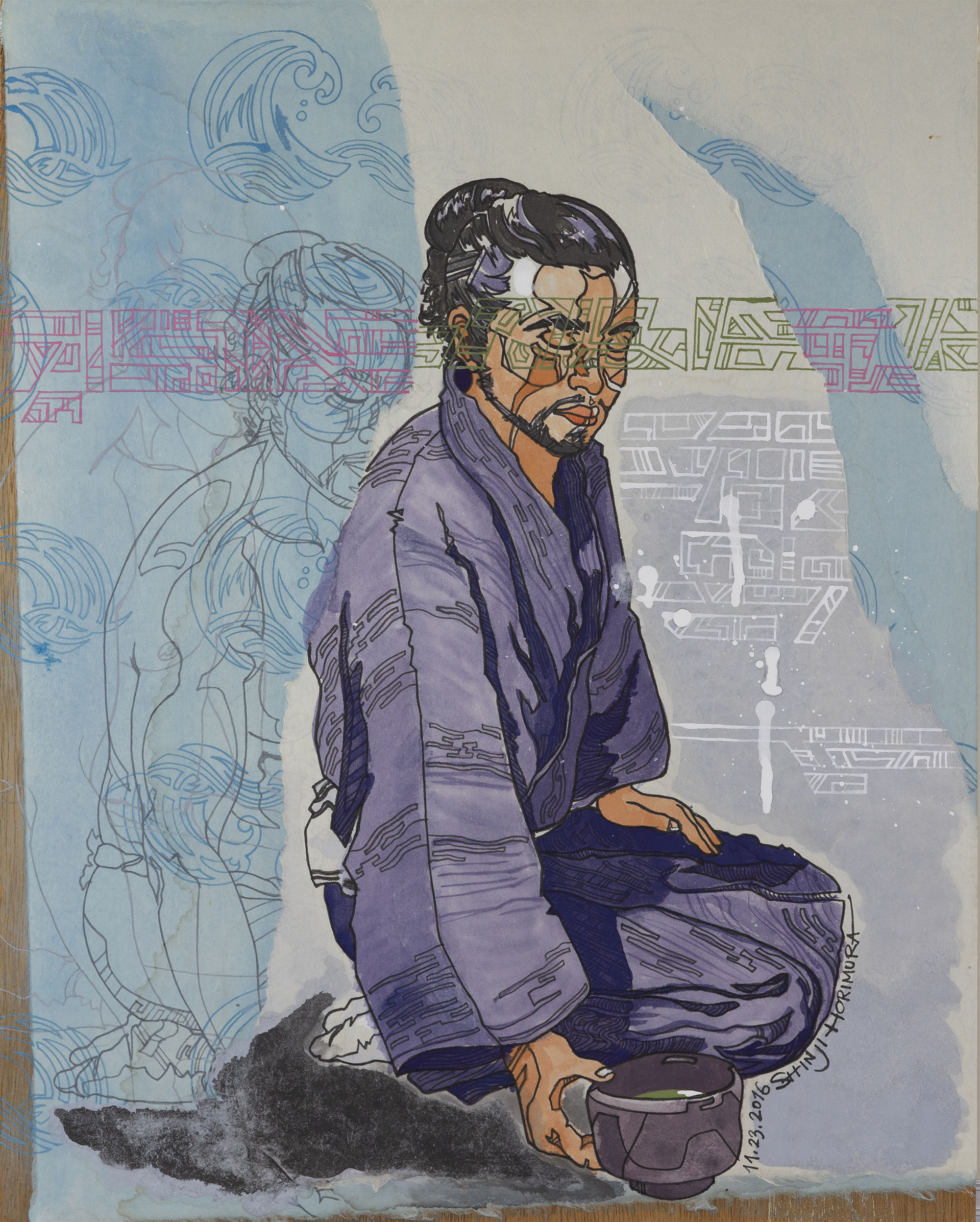 水彩画　innertrip  20  F8号 水彩筆 N 4号
