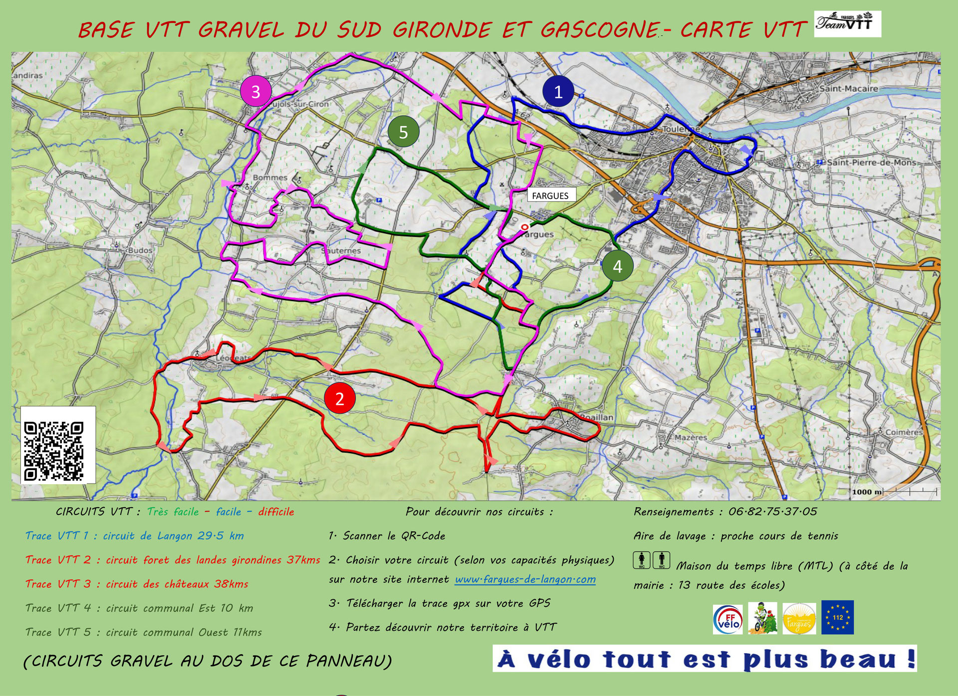 Base VTT - GRAVEL du Sud Gironde et Gascogne