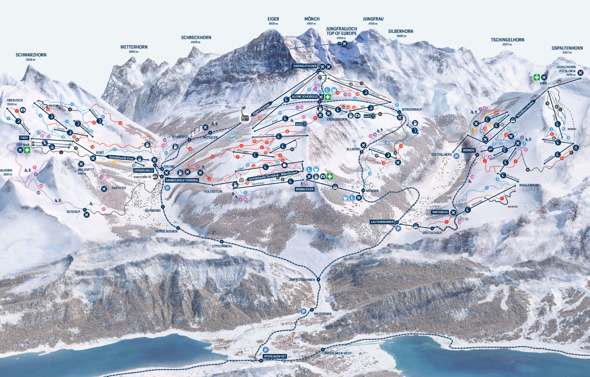 Cheap skiing holidays in the Jungfrau Region with the Winterlaken card Interlaken Adventure Hostel