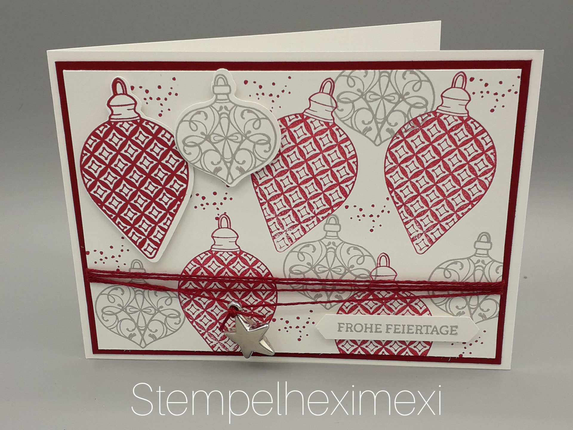Tutorial 12 Karten Weihnachten Tag 1 Stampin'Up! stempelheximexi