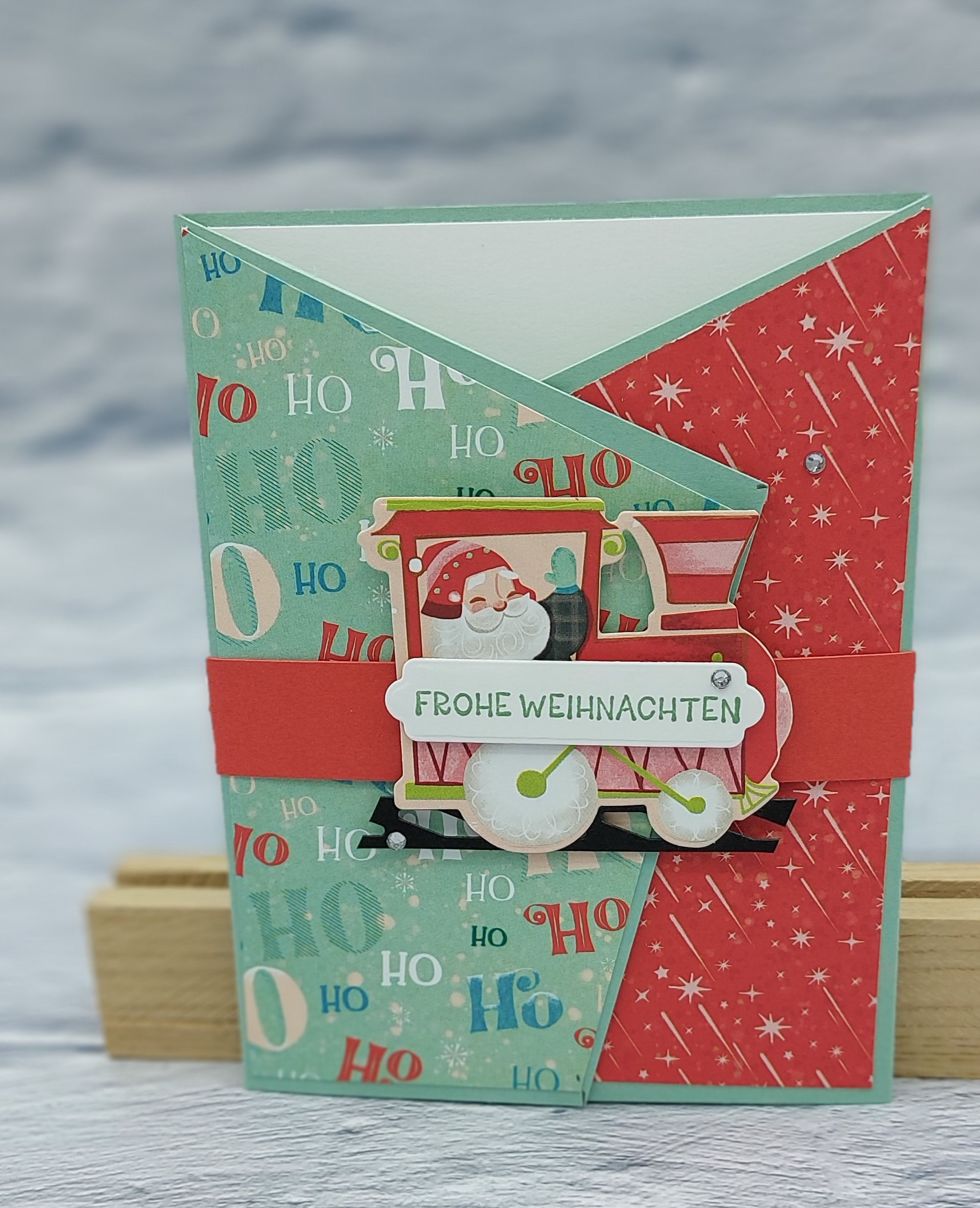 12 Karten für Weihnachten Karte Nr. 9 Weihnachtsexpress