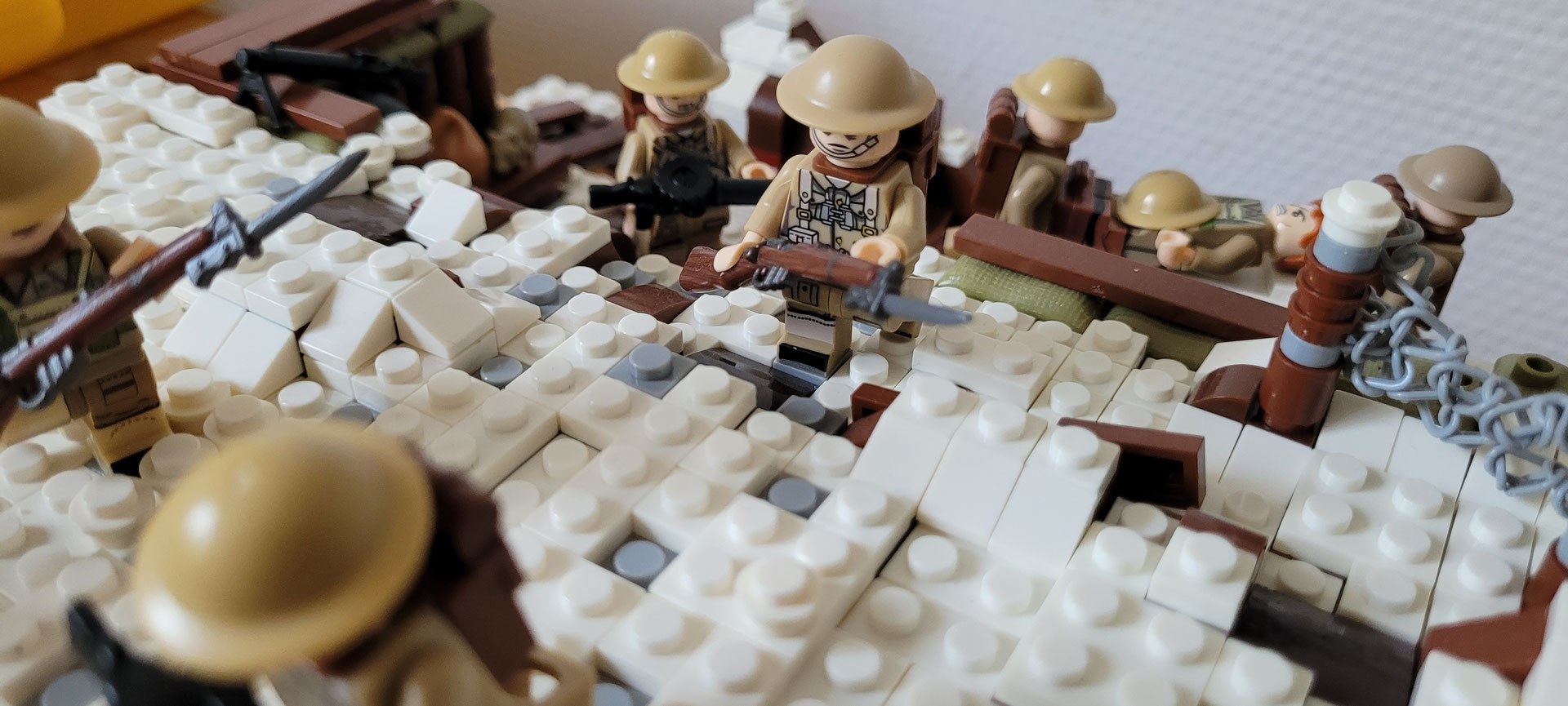 Minifig LEGO® guerre mondiale soldat Britannique UK. LEGO® WW2 et