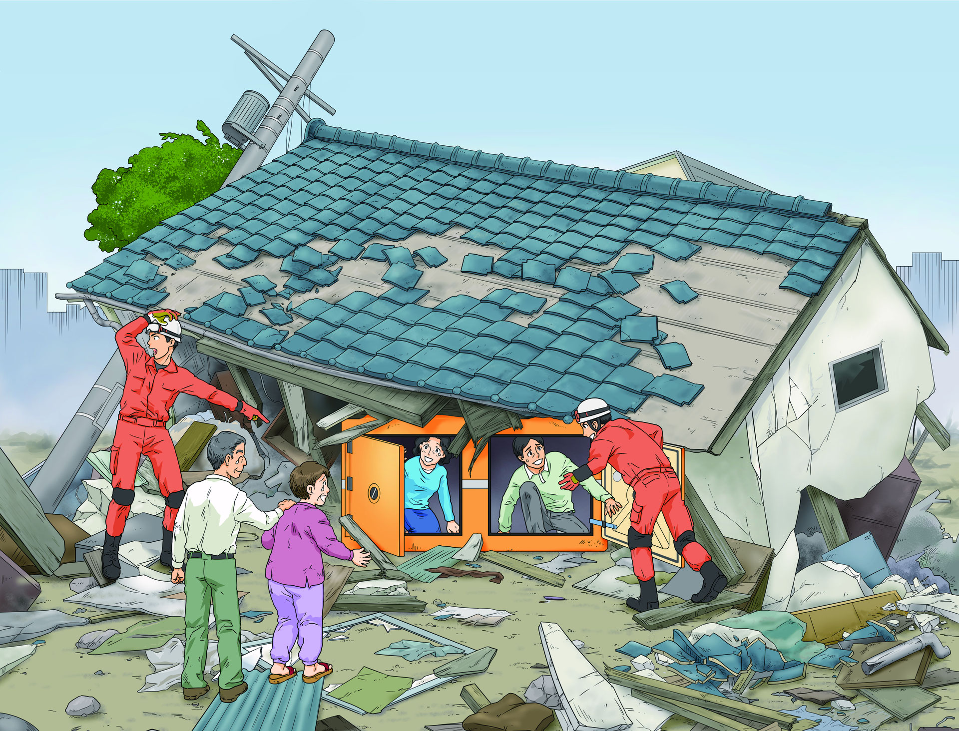 南海トラフ地震対策の防災シェルター - 津波シェルターCL-HIKARi