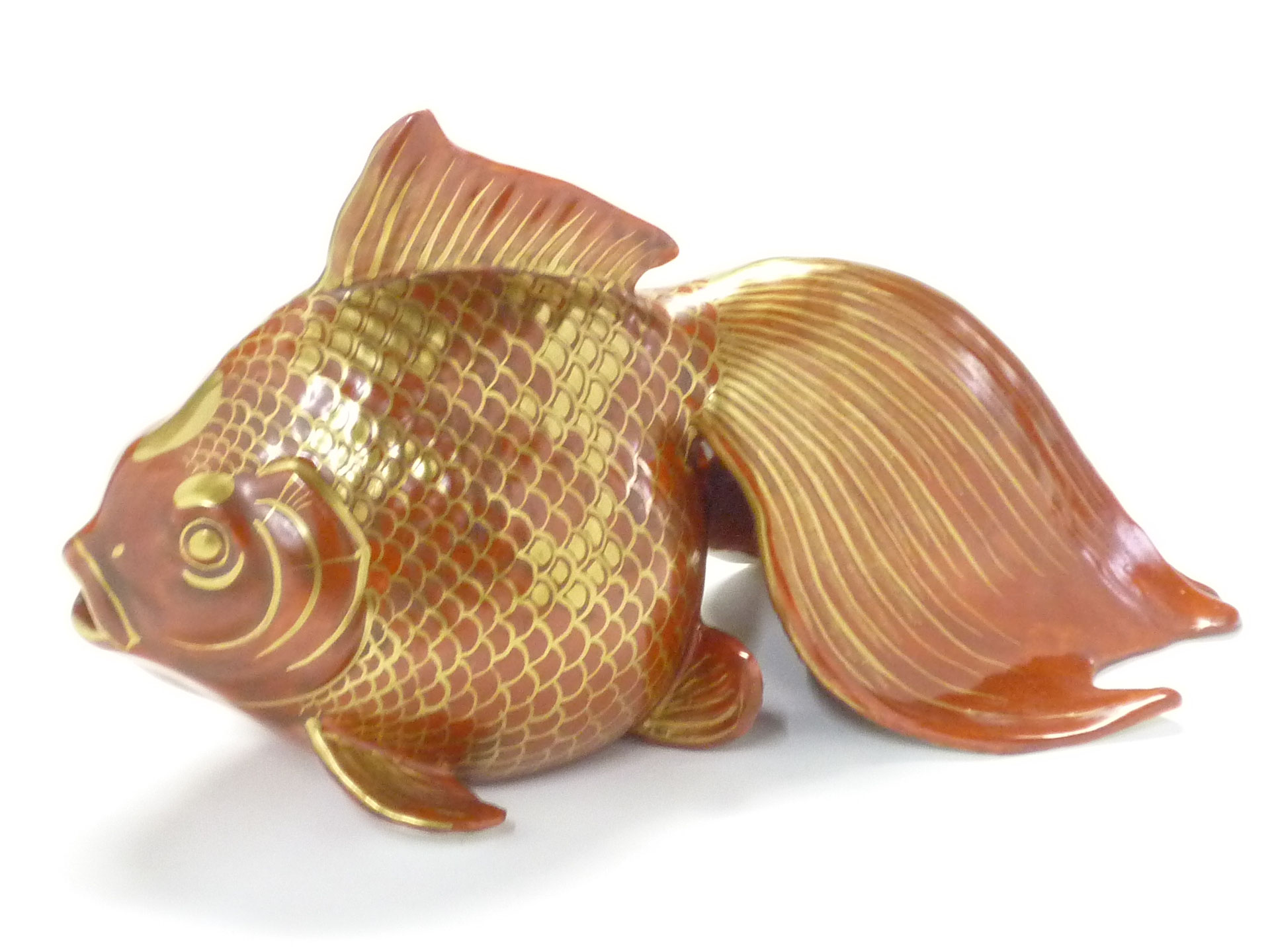 九谷　魚紋盃 九谷魚紋盃