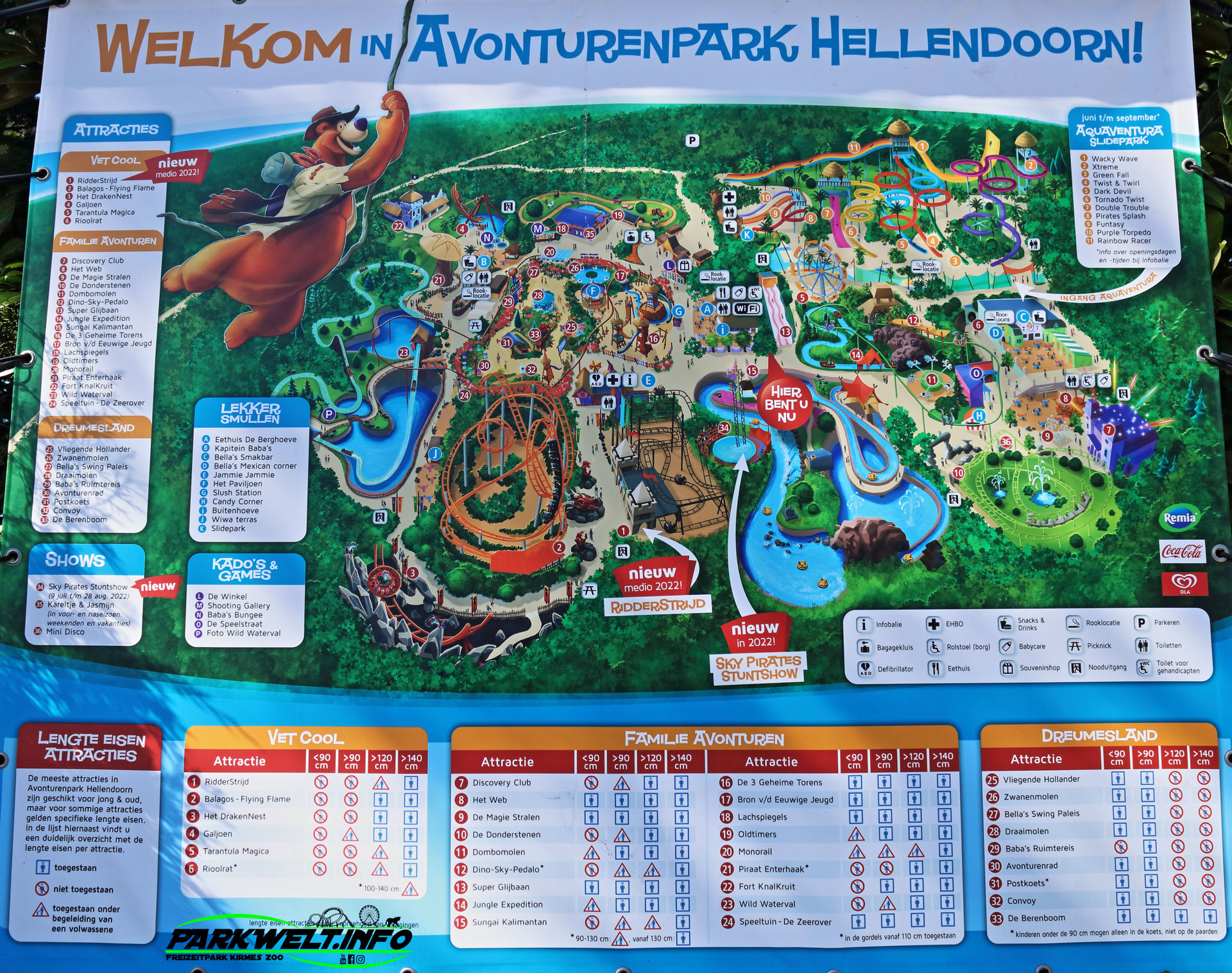 Park Plan Avonturenpark Hellendoorn Parkwelt.info