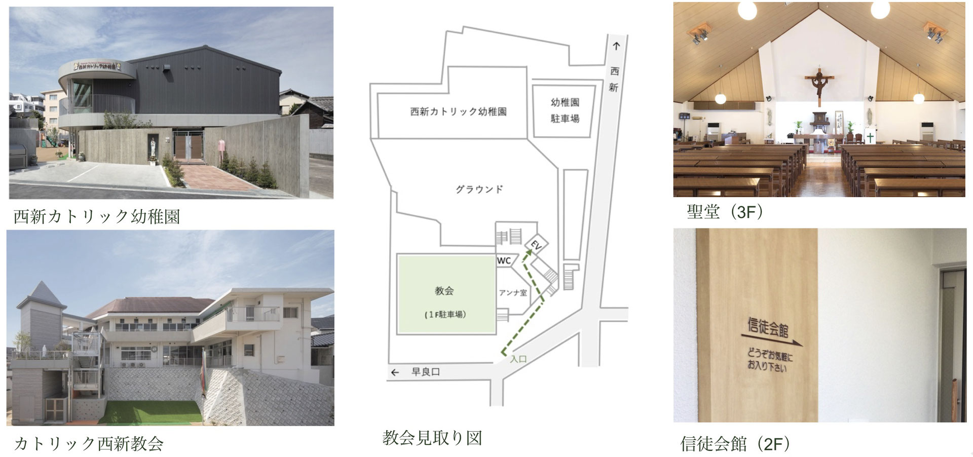 教会案内 - catholic NISHIJIN parish, カトリック西新