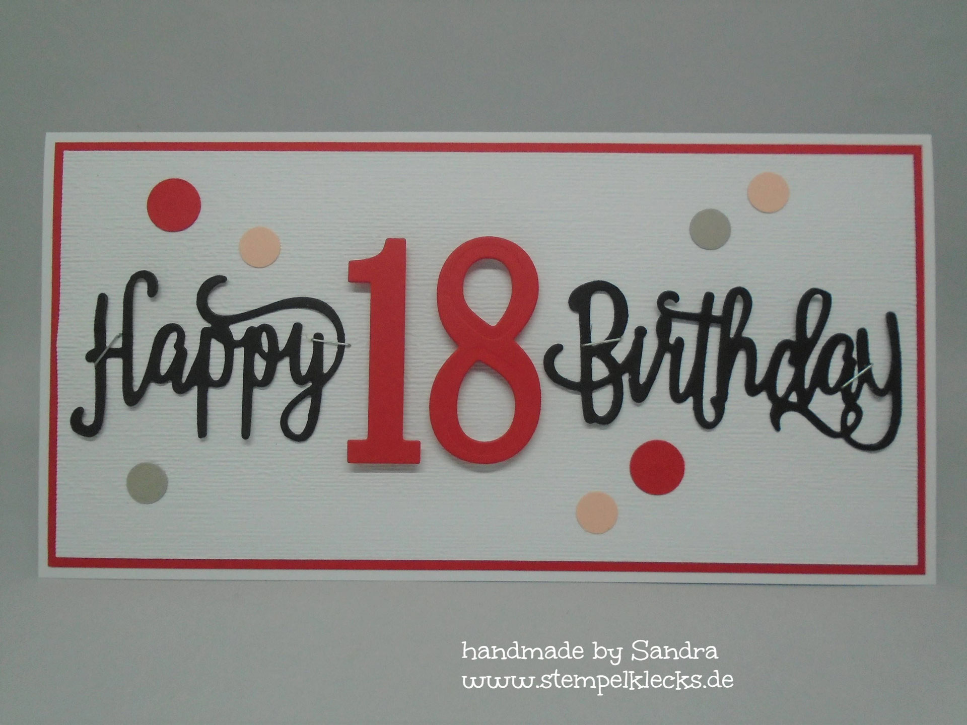 Tischkarten Geburtstagszahl 18 Tischdeko Geburtstagsdeko Deko 18