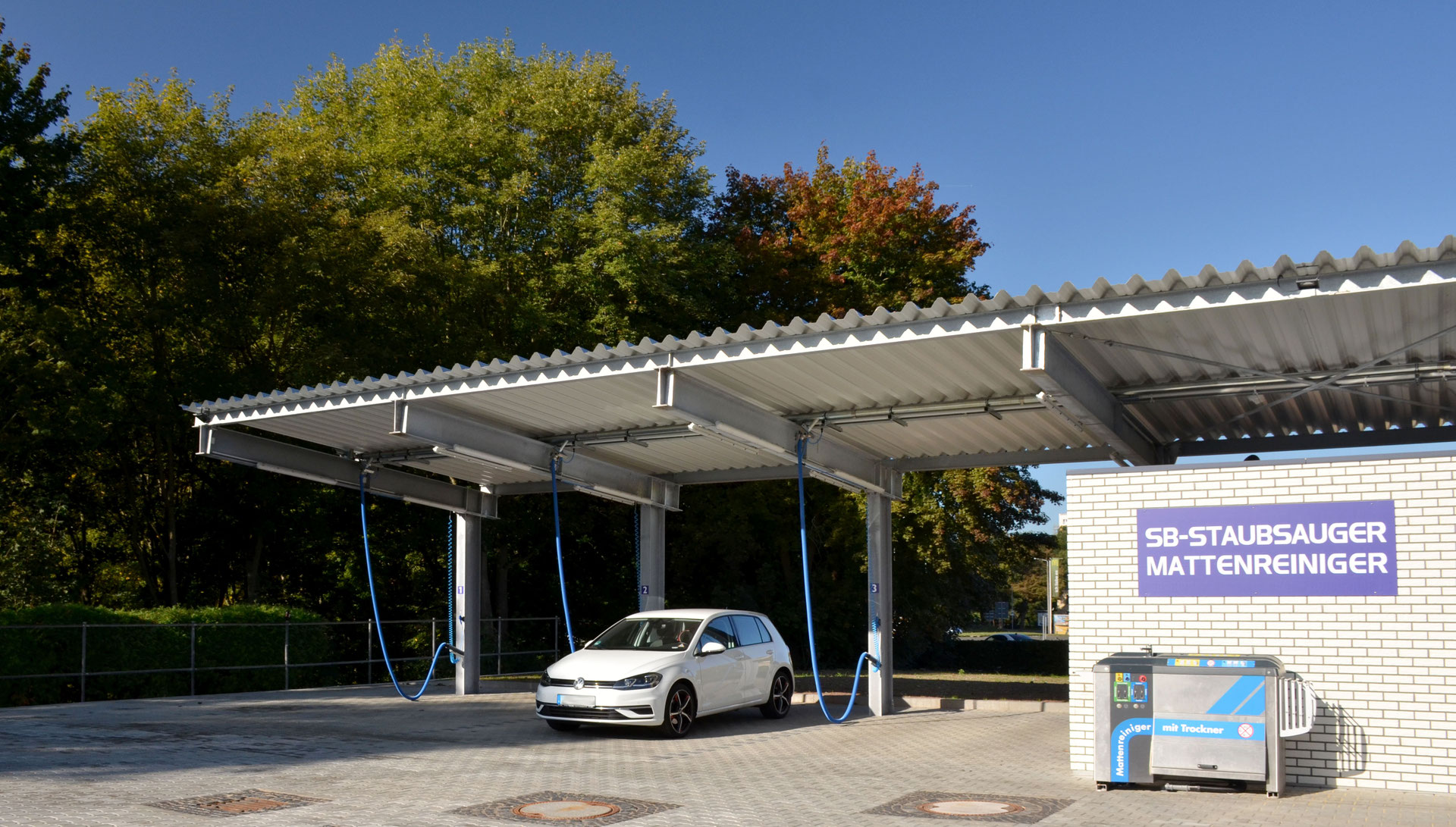 Zentralstaubsaugeranlage mit 6 Saugplätzen - Auto Waschanlage Werkstatt