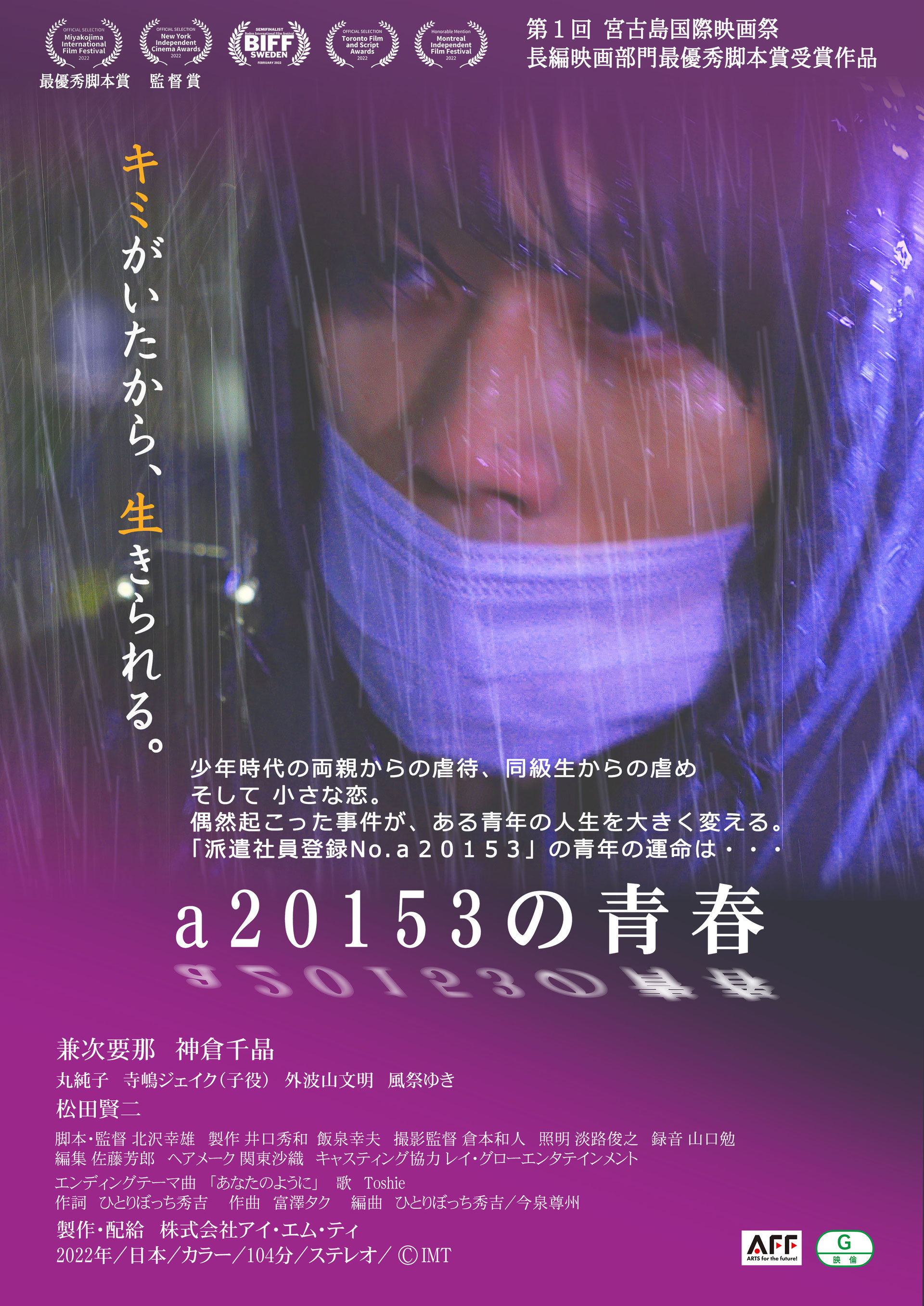 邦画・日本映画 aa a20153の青春、映画制作、4K動画制作、4K撮影・編集、映像制作、動画