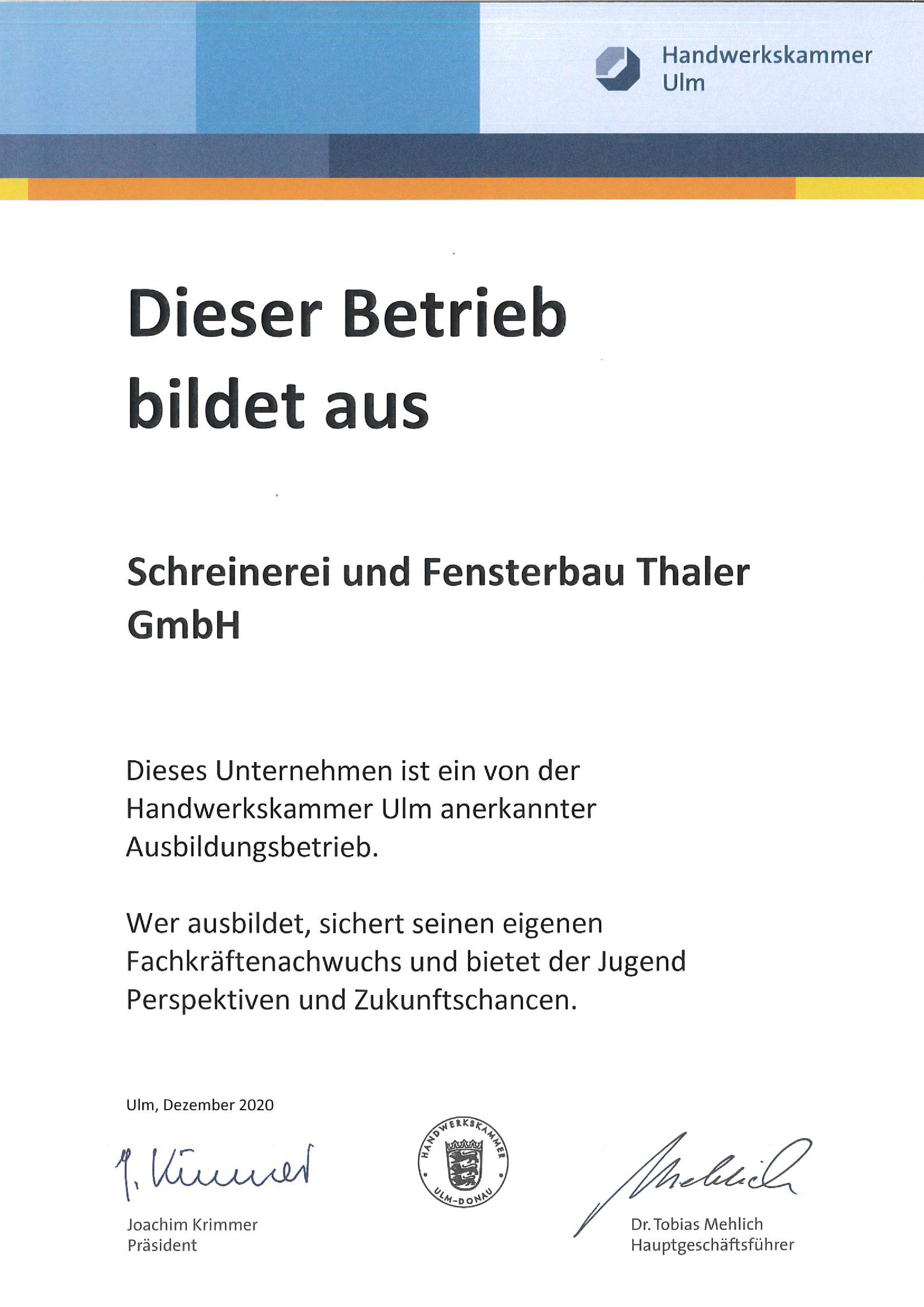 Schreinerei Franz Thaler