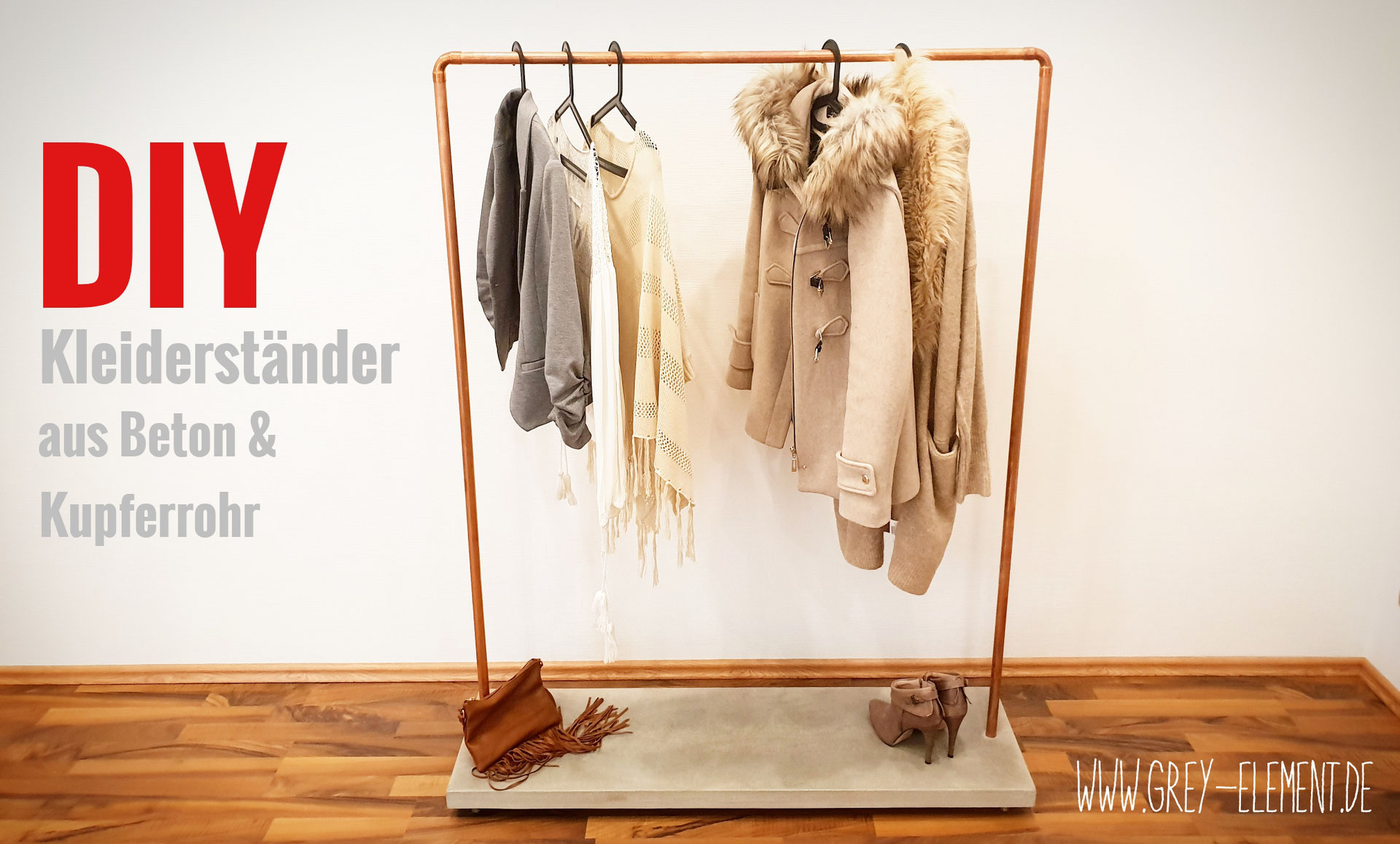 Diy Garderobe Aus Beton Und Kupferrohr Baue Dir Deine