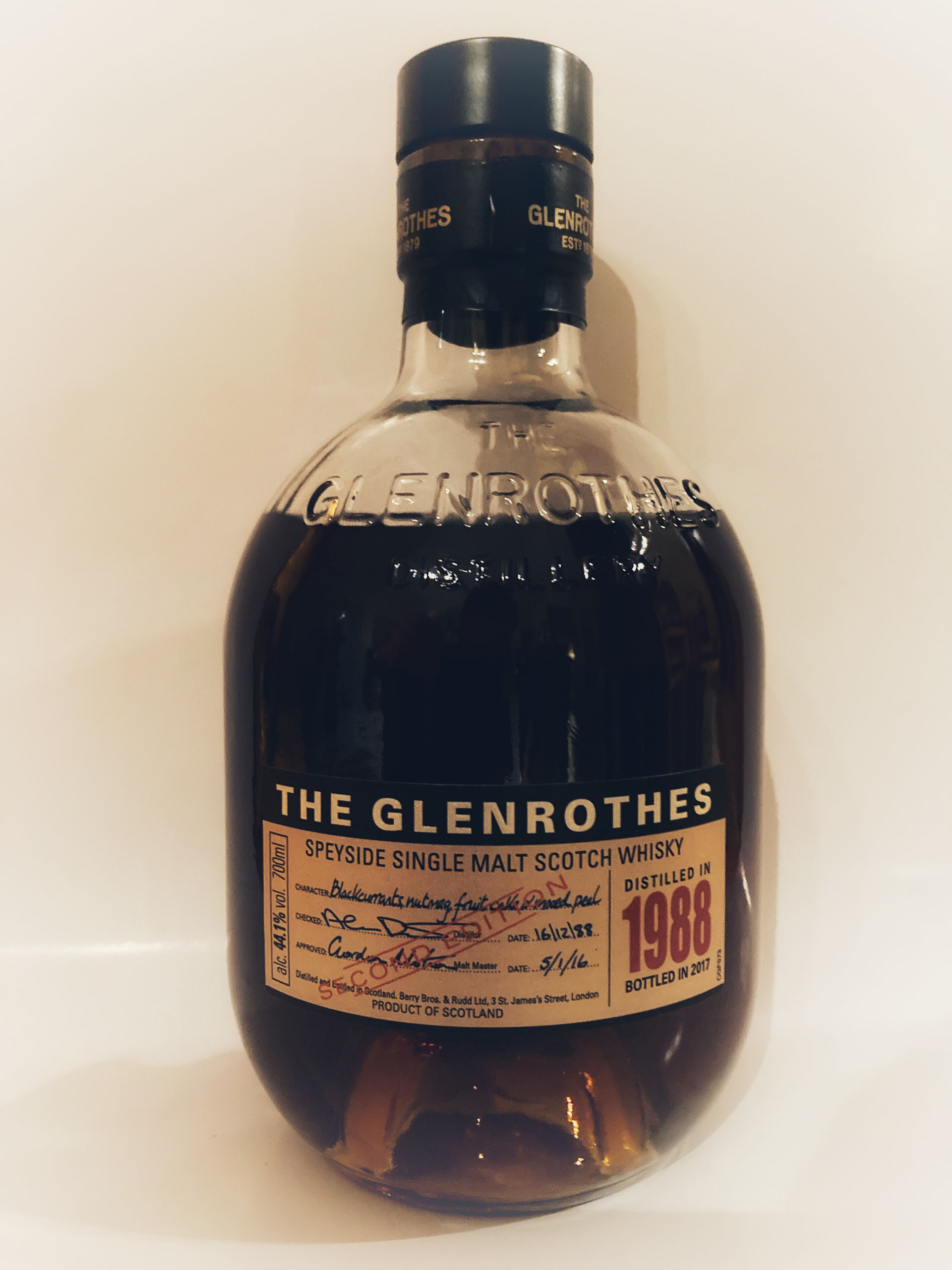 The Glenrothes 27yo, Vintage 1988, Distillery Bottling, Second Edition