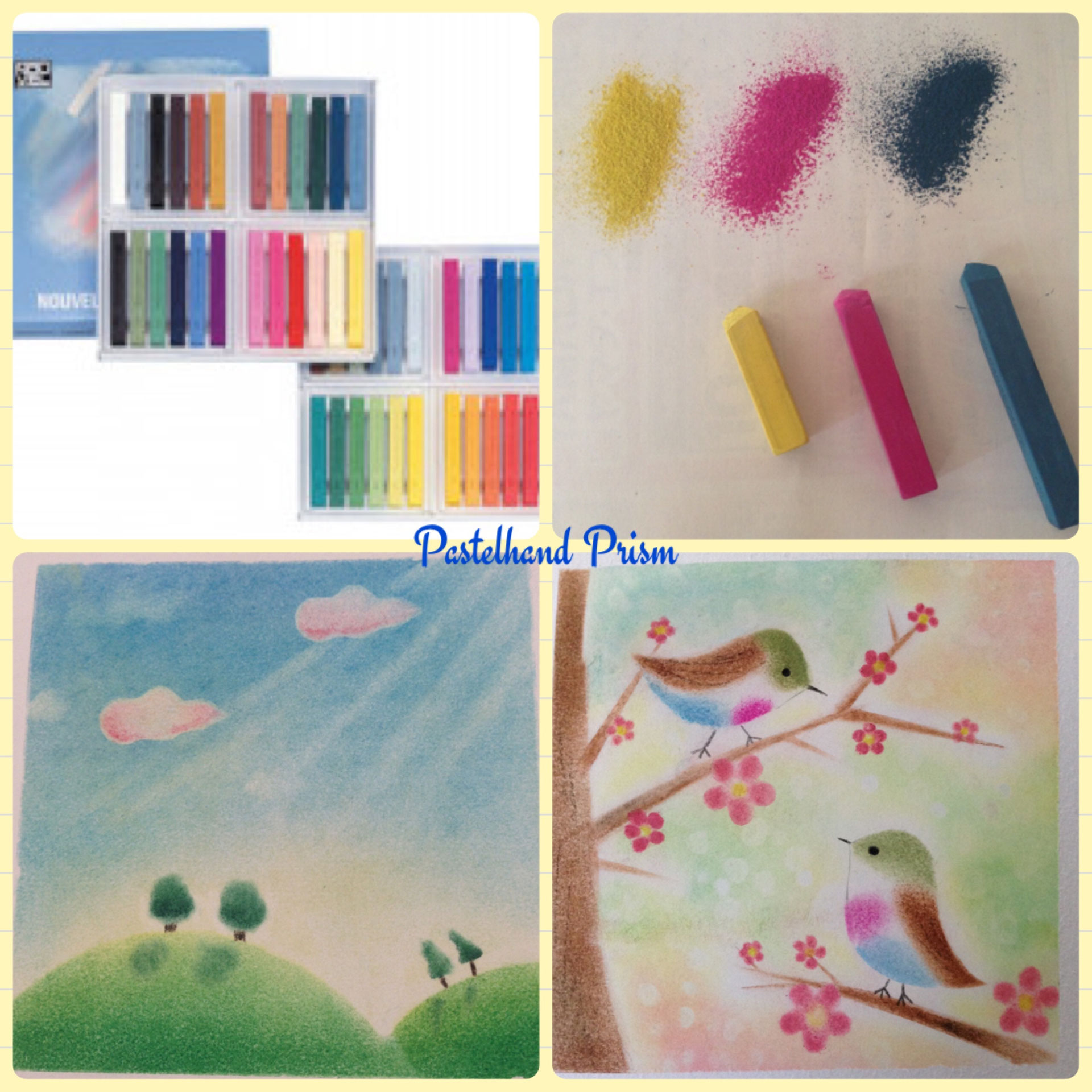 パステルアート•曼荼羅アートの教室 パステルハンド Prism サロンバスケット