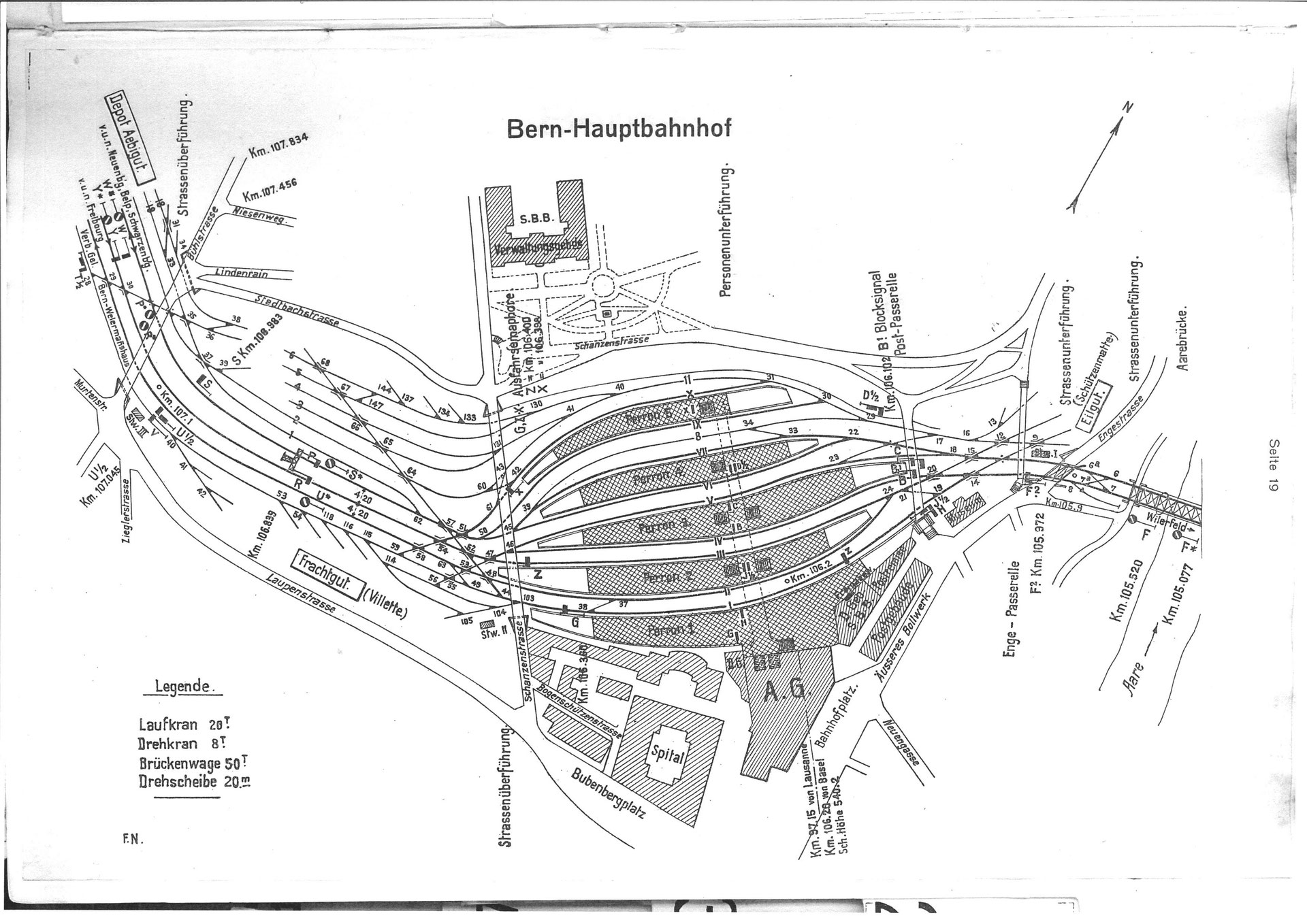 bern hauptbahnhof gleisplaene schweiz