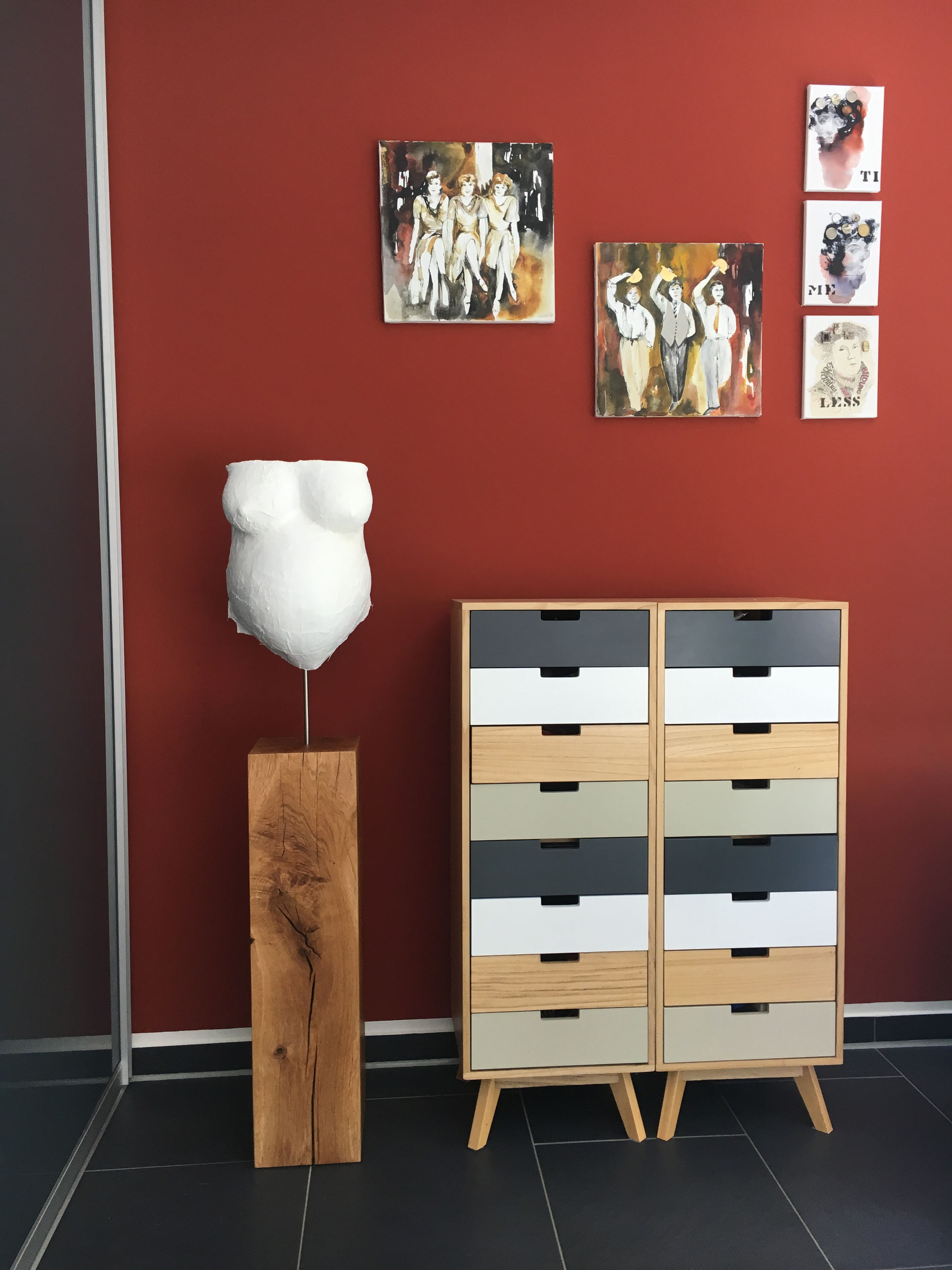 Kundenfotos - holzpur-stelen.de/ Holzstelen als Wohnidee/ Eiche/ Buche