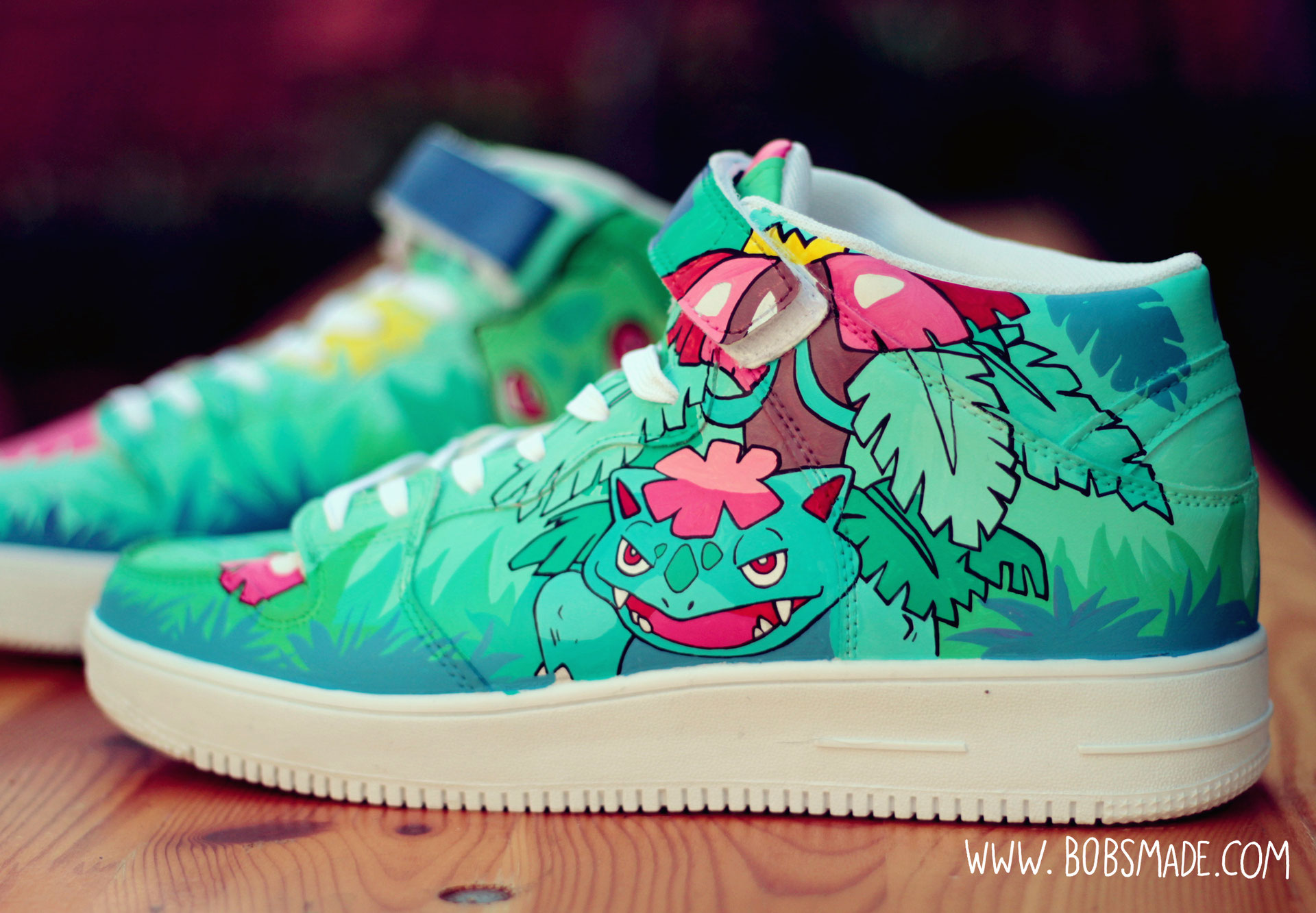 Bulbasaur Sneaker Art & Custom Design