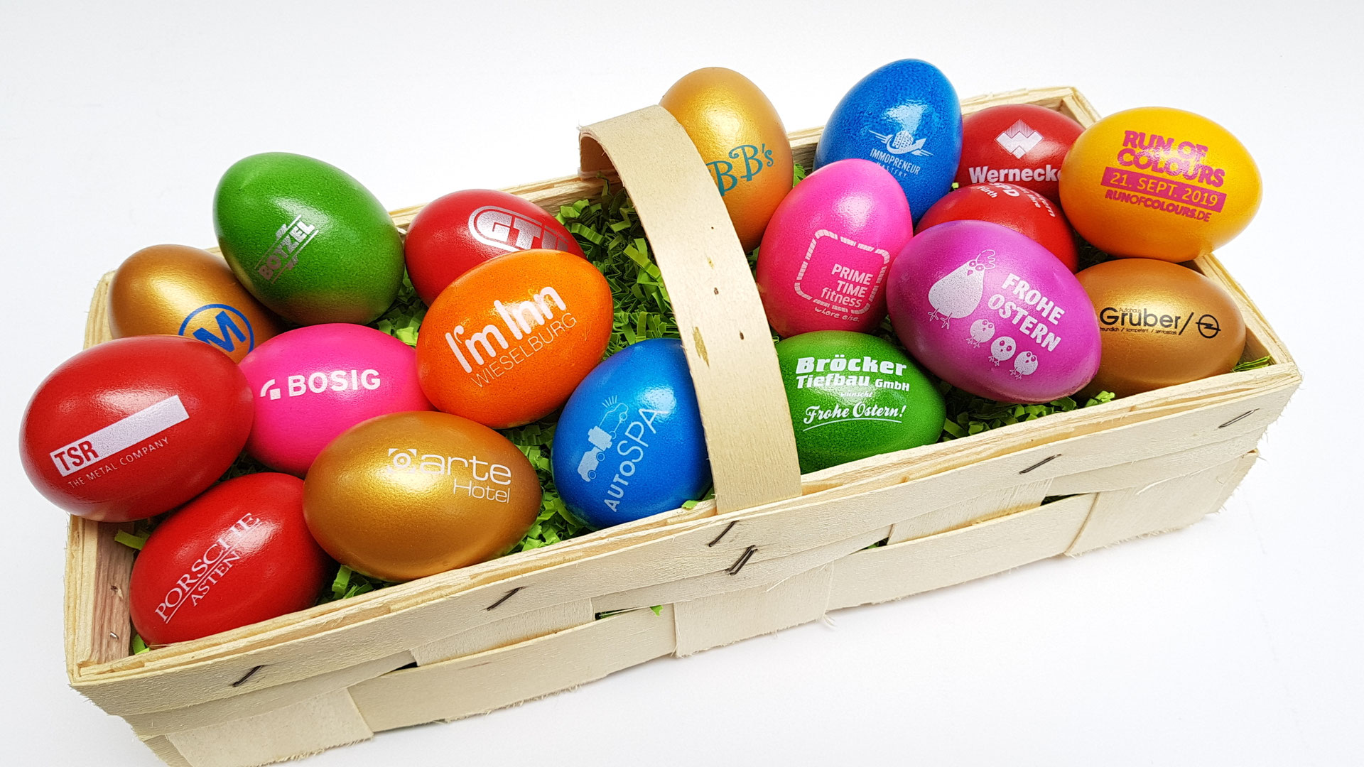 Ostereier mit Logo - Ostereier bedrucken - S1 Event