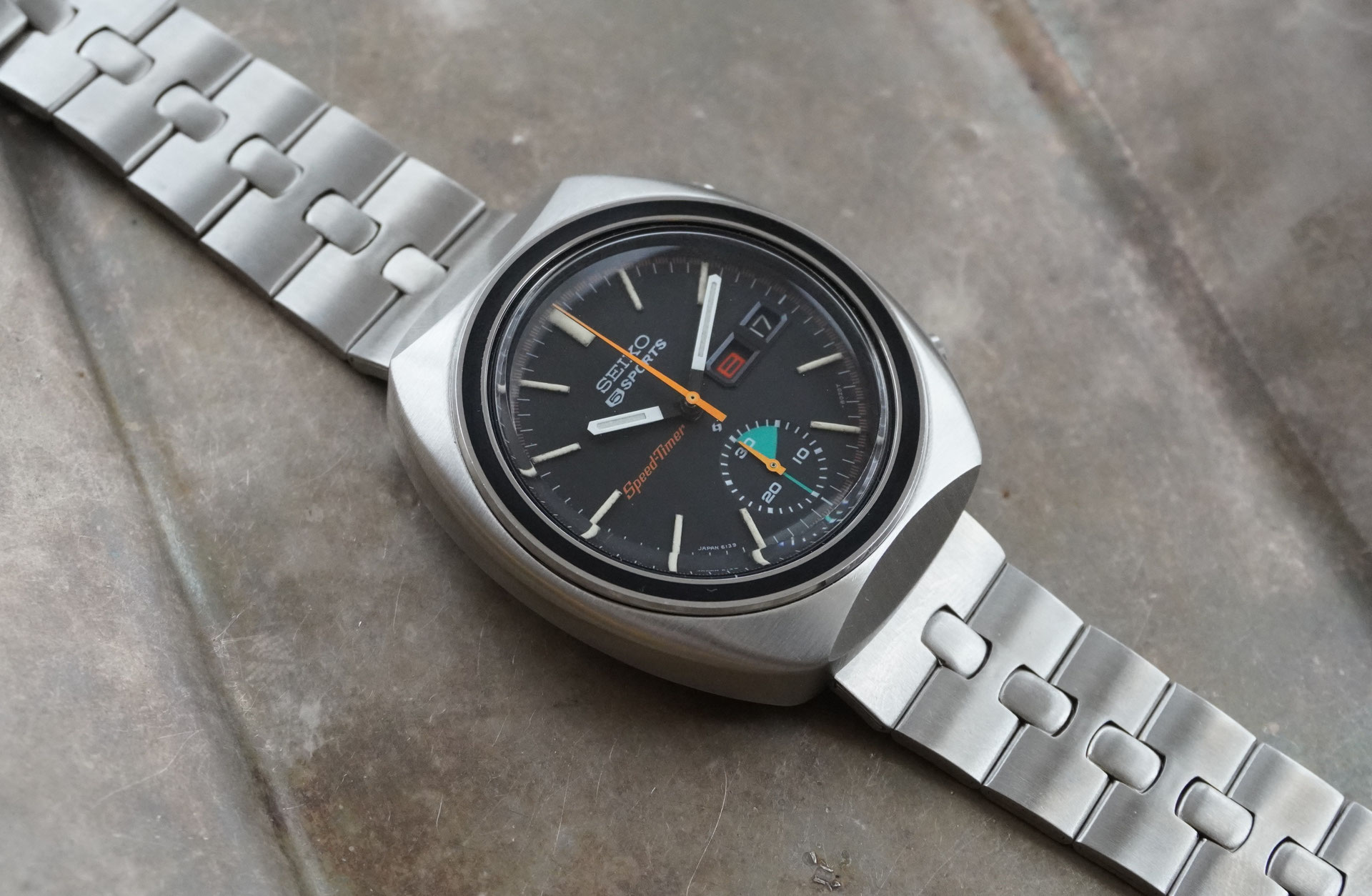 腕時計 SEIKO 自動巻き 6139-8029 スピードタイマー アンティーク SEIKOスピードタイマー - アンティーク時計店ルチクル