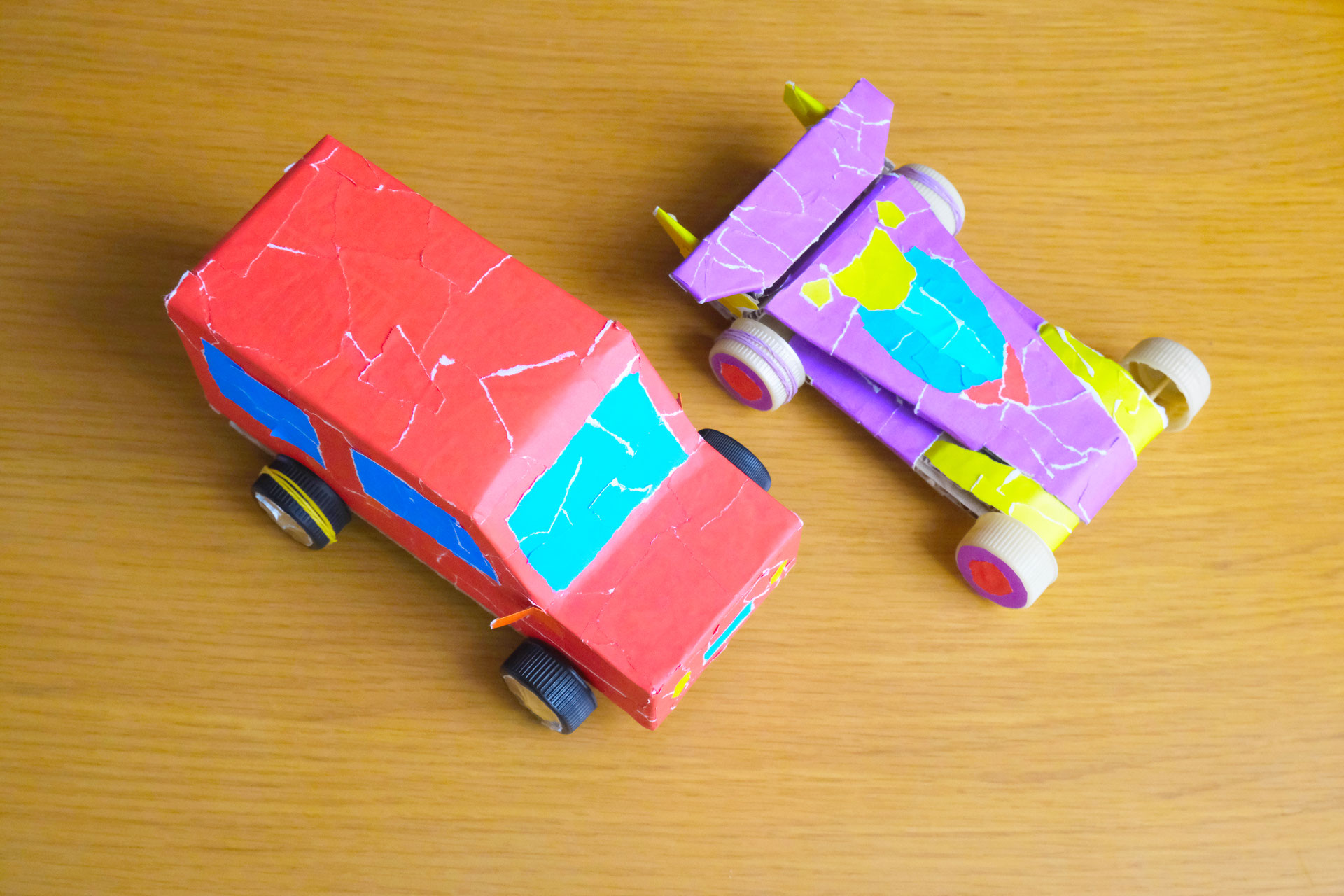 おうちあそびをしよう 走る ちぎりえ模様の車を作ろう Nanako Matsuda