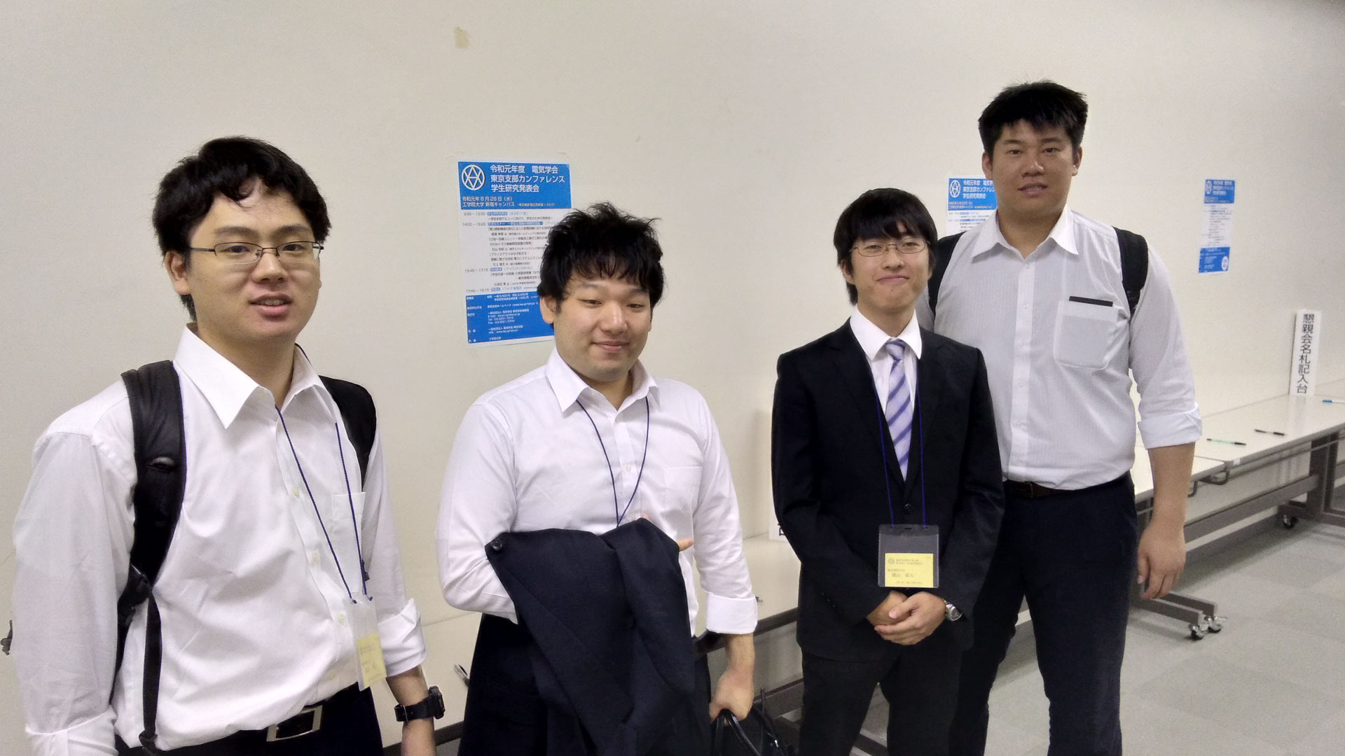 電気学会第１０回学生研究発表会で学生４人が発表を行いました Yamaguchi Lab Tus