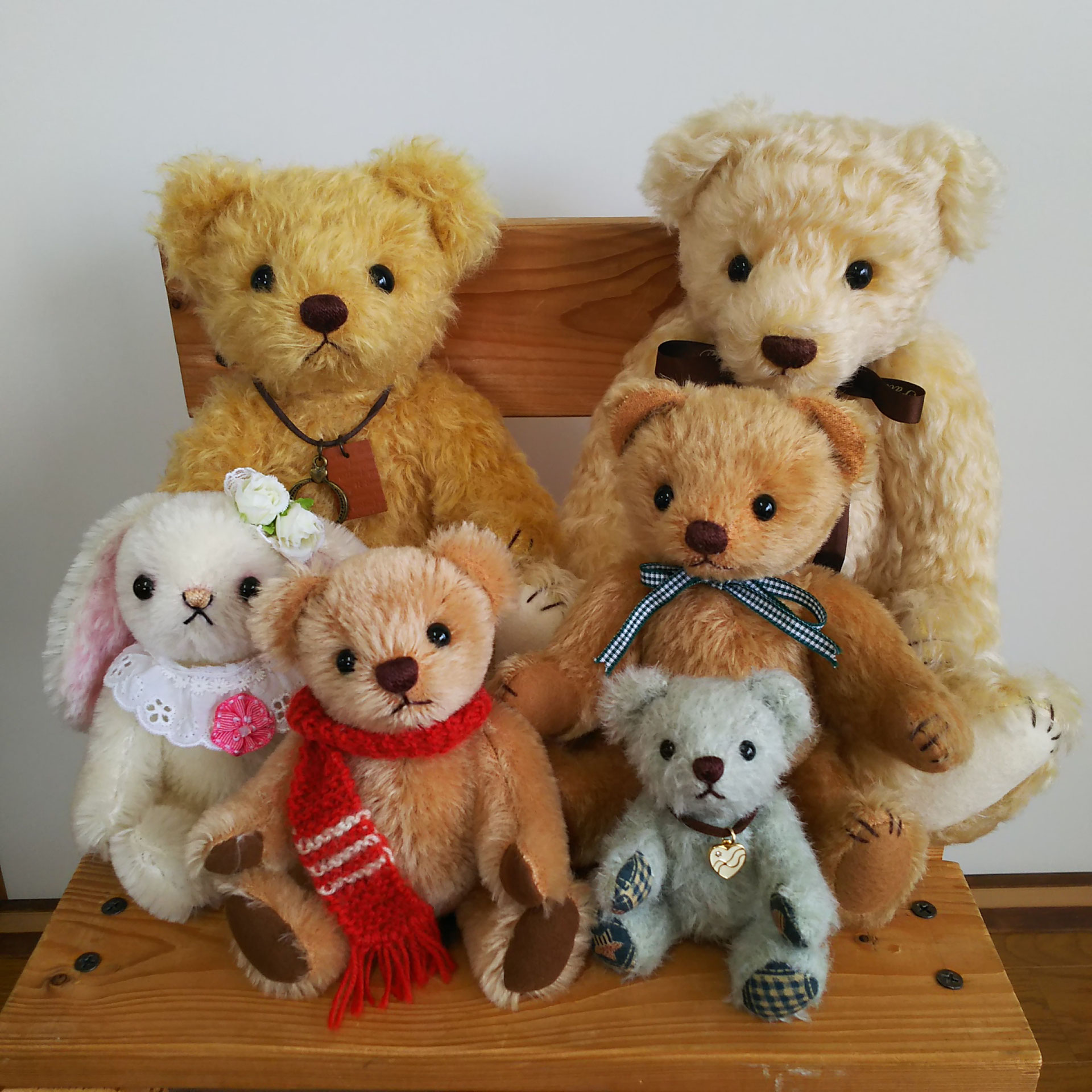 保管品】 テディベア 作家ベア（大きなぺんぺん）40cm Bear's