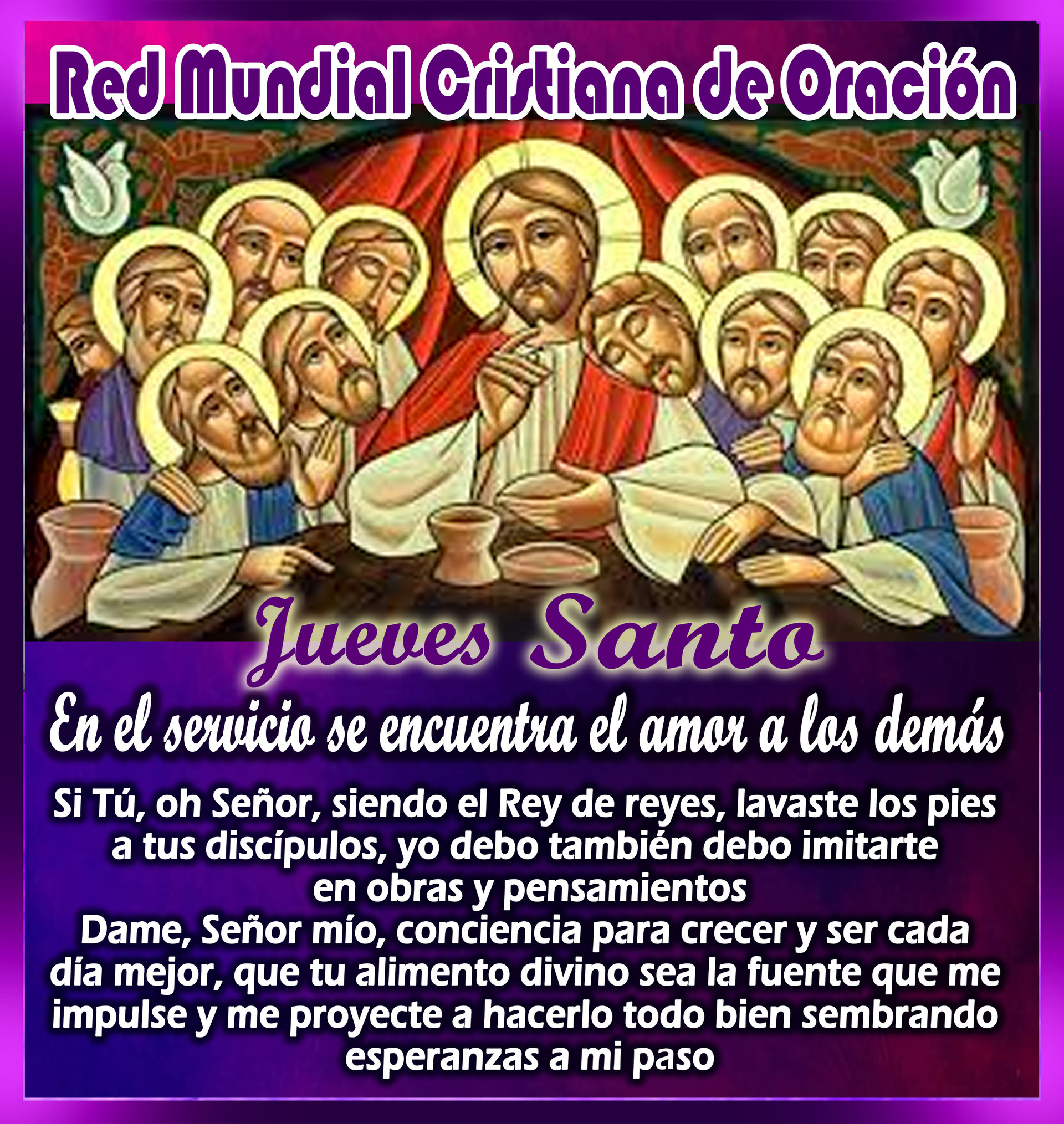 Jueves Santo Red Mundial Cristiana de Oración (RMCO)