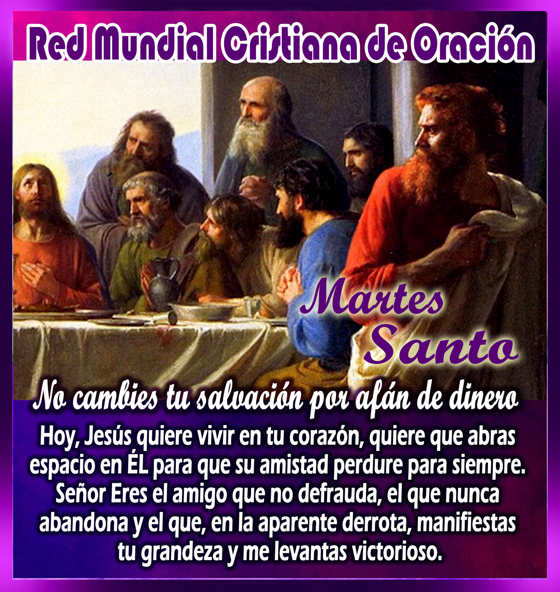 Martes Santo Red Mundial Cristiana de Oración (RMCO) Martes Santo Red Mundial Cristiana de Oración (RMCO)