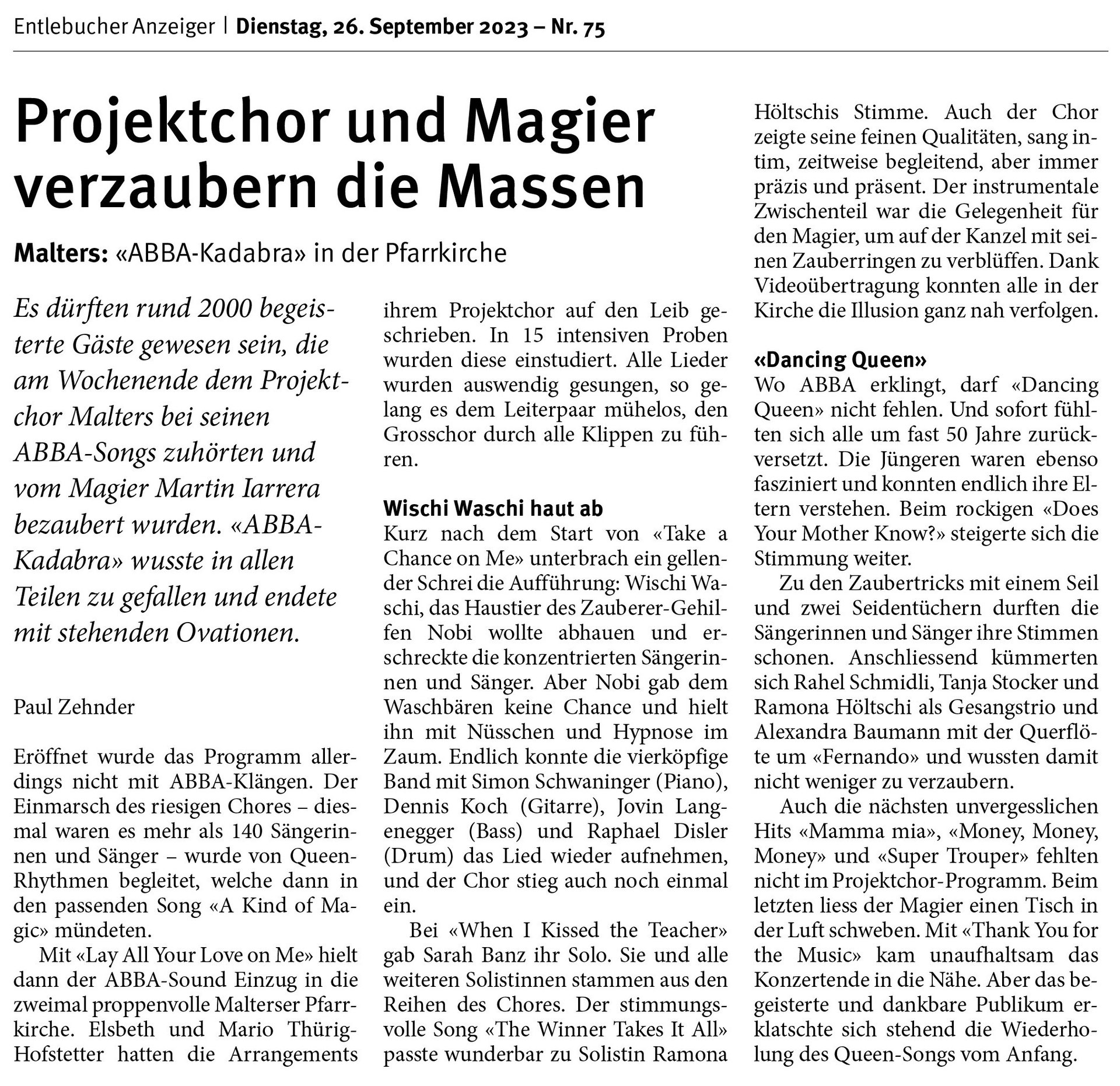 (c) Projektchor-malters.ch