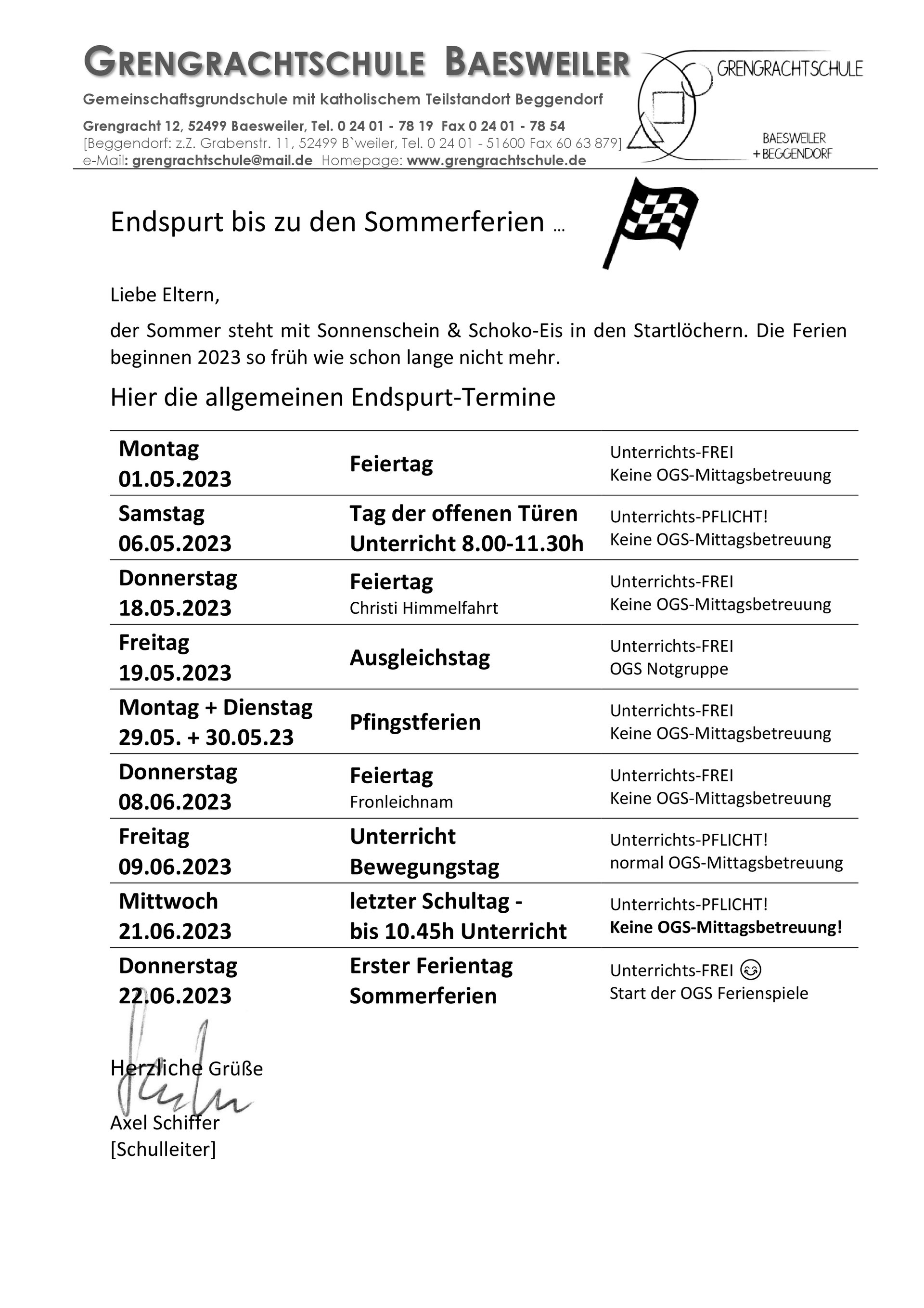 Übersichtliche Jahrgangs-Alter-Tabelle für das Jahr 2023