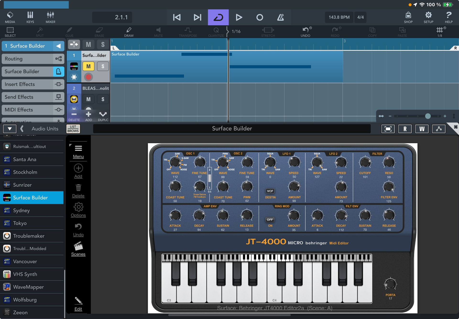 Behringer JT4000 Editor and Soundbank Behringer JT4000 Editor and