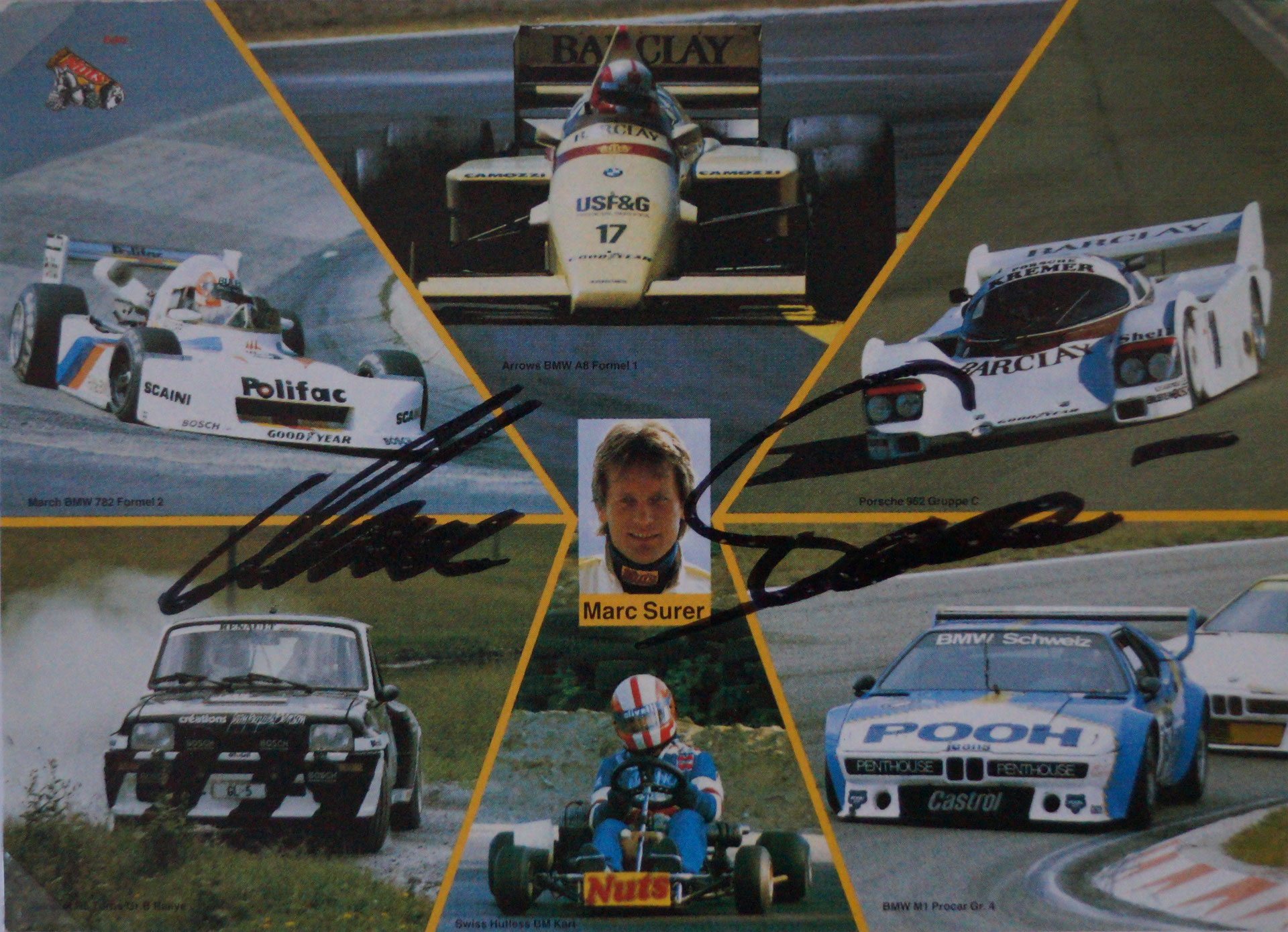 Marc Surer Schweizer Rennfahrer Motorsport Autogrammes