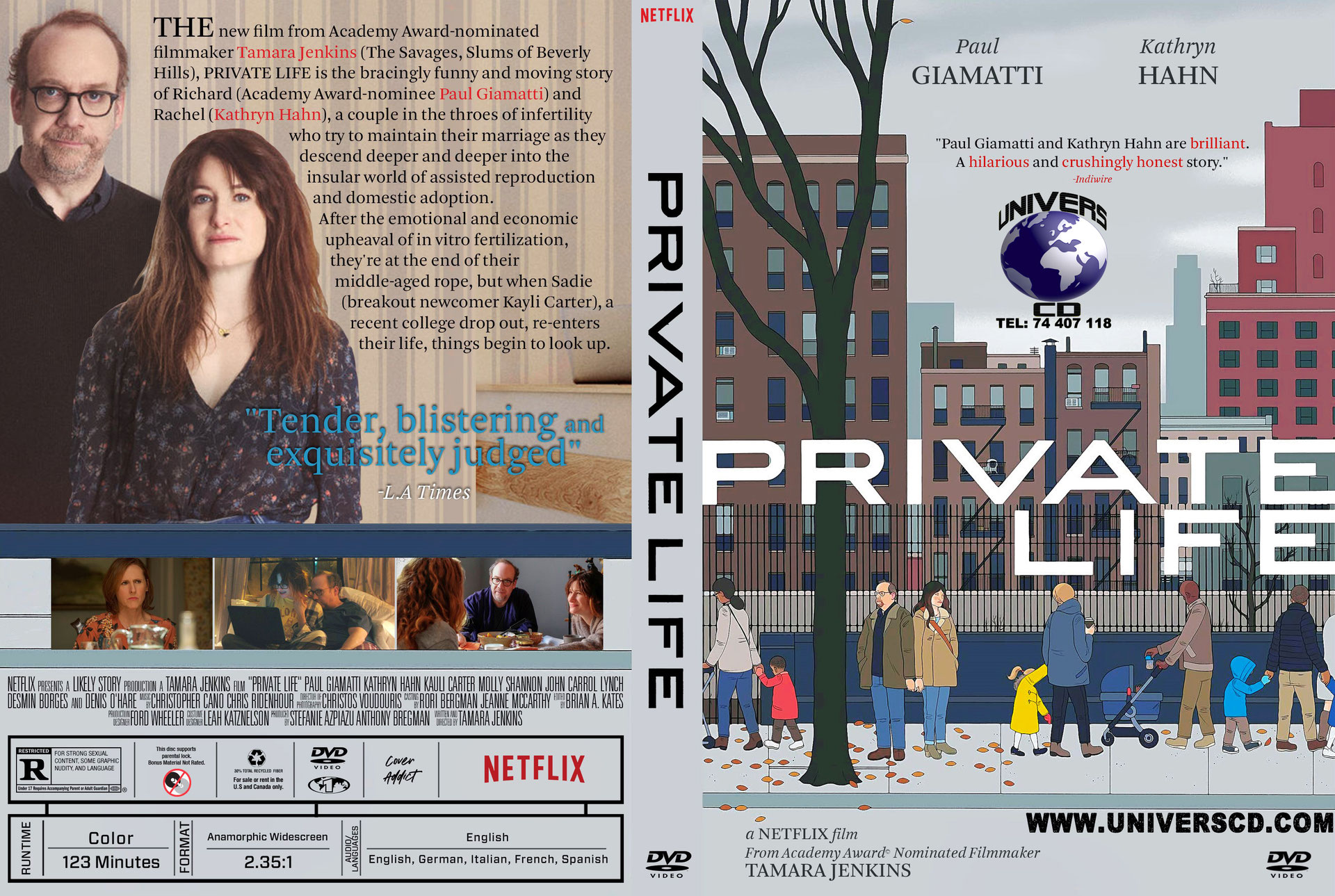 Private Life. Netflix Cover. Tamara Jenkins.